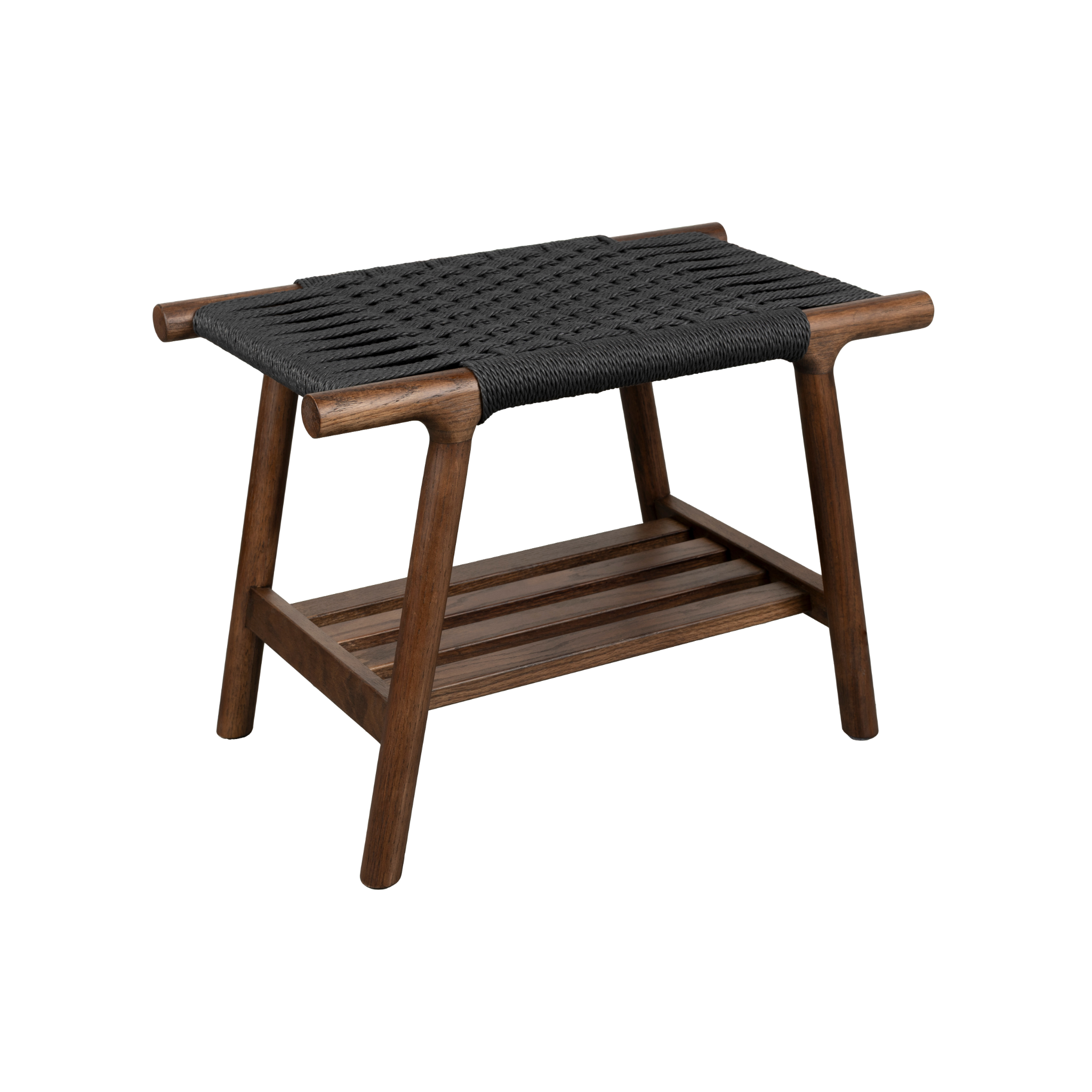 KINTARO Stool Dark Brown Oak Wood