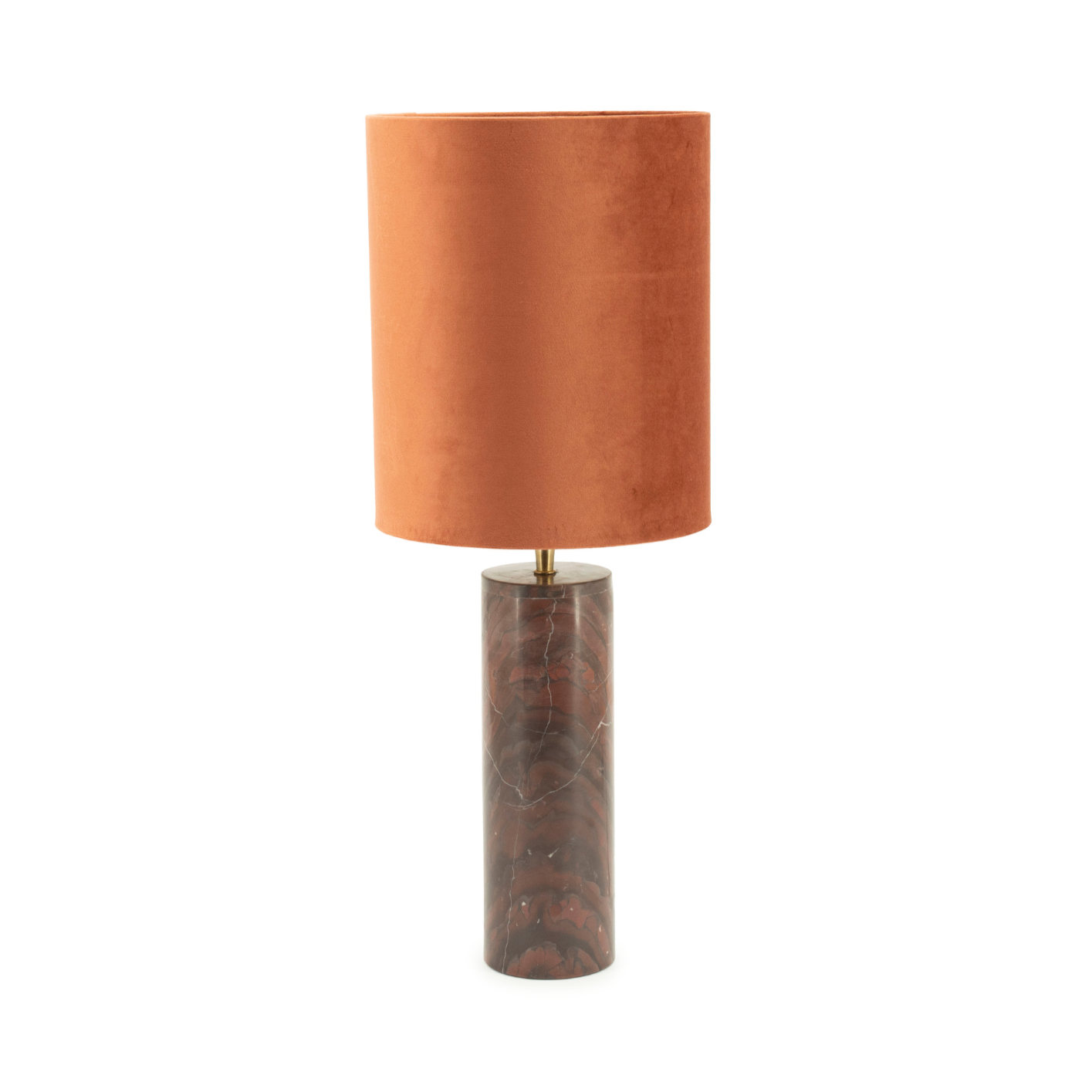 Tischlampe ROSSO brauner Marmor
