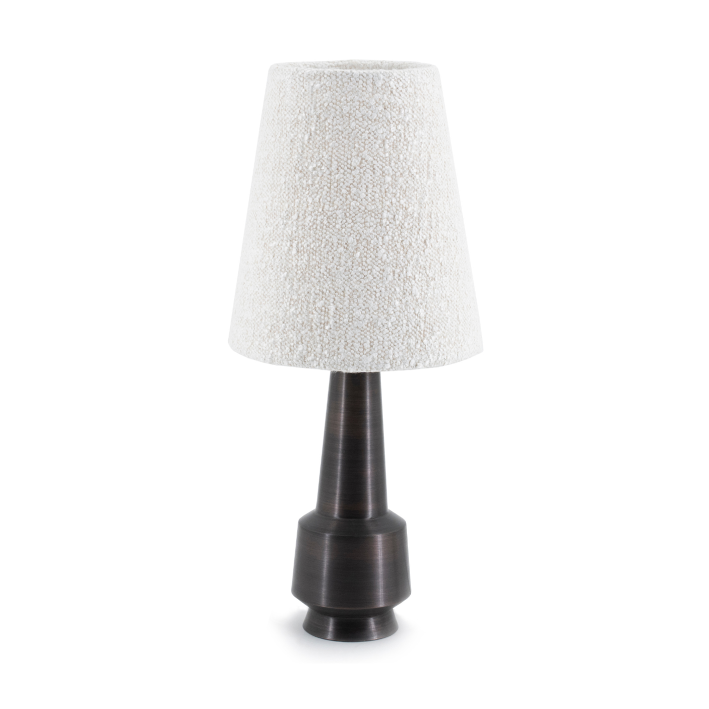 DAWN table lamp light beige with dark brown base