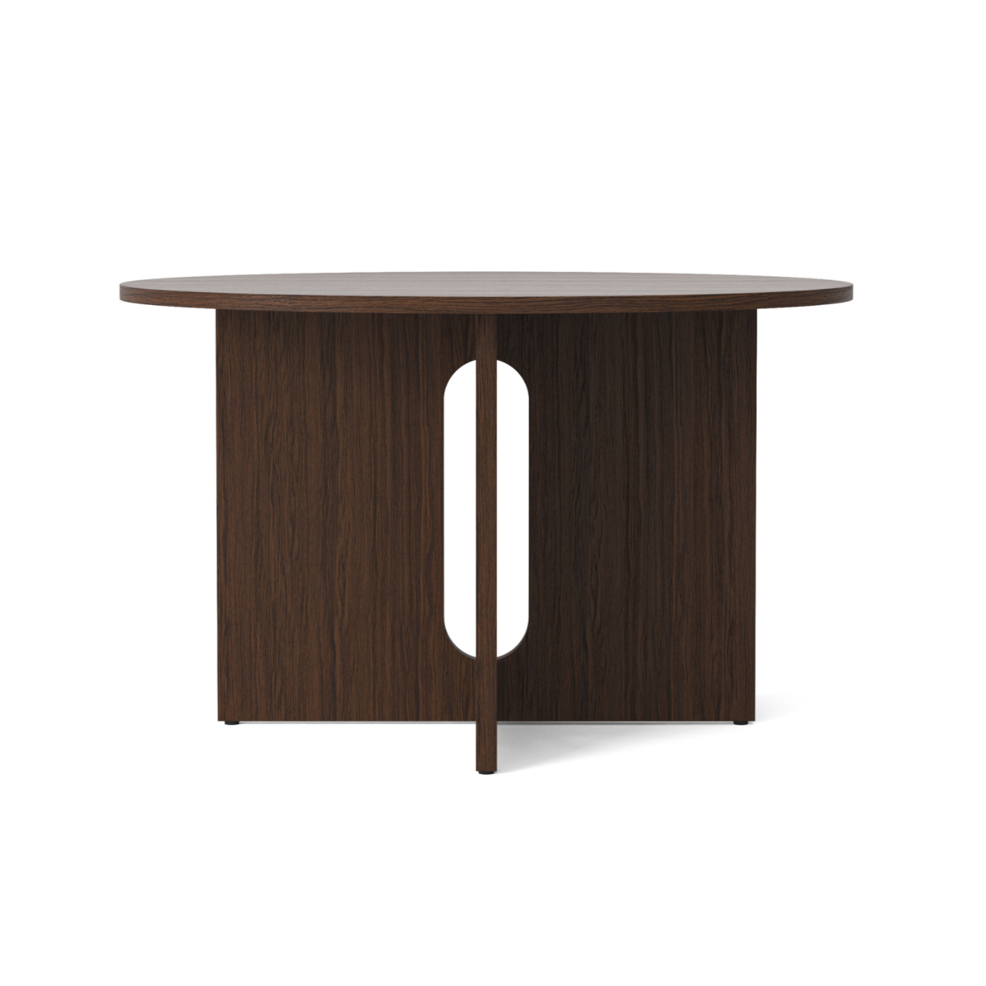 Round Table ANDROGYNE dark oak veneer