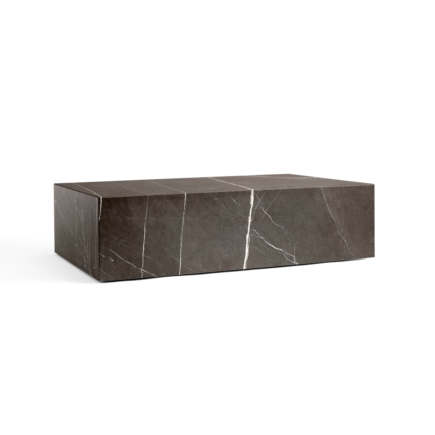 Couchtisch PLINTH brauner Marmor
