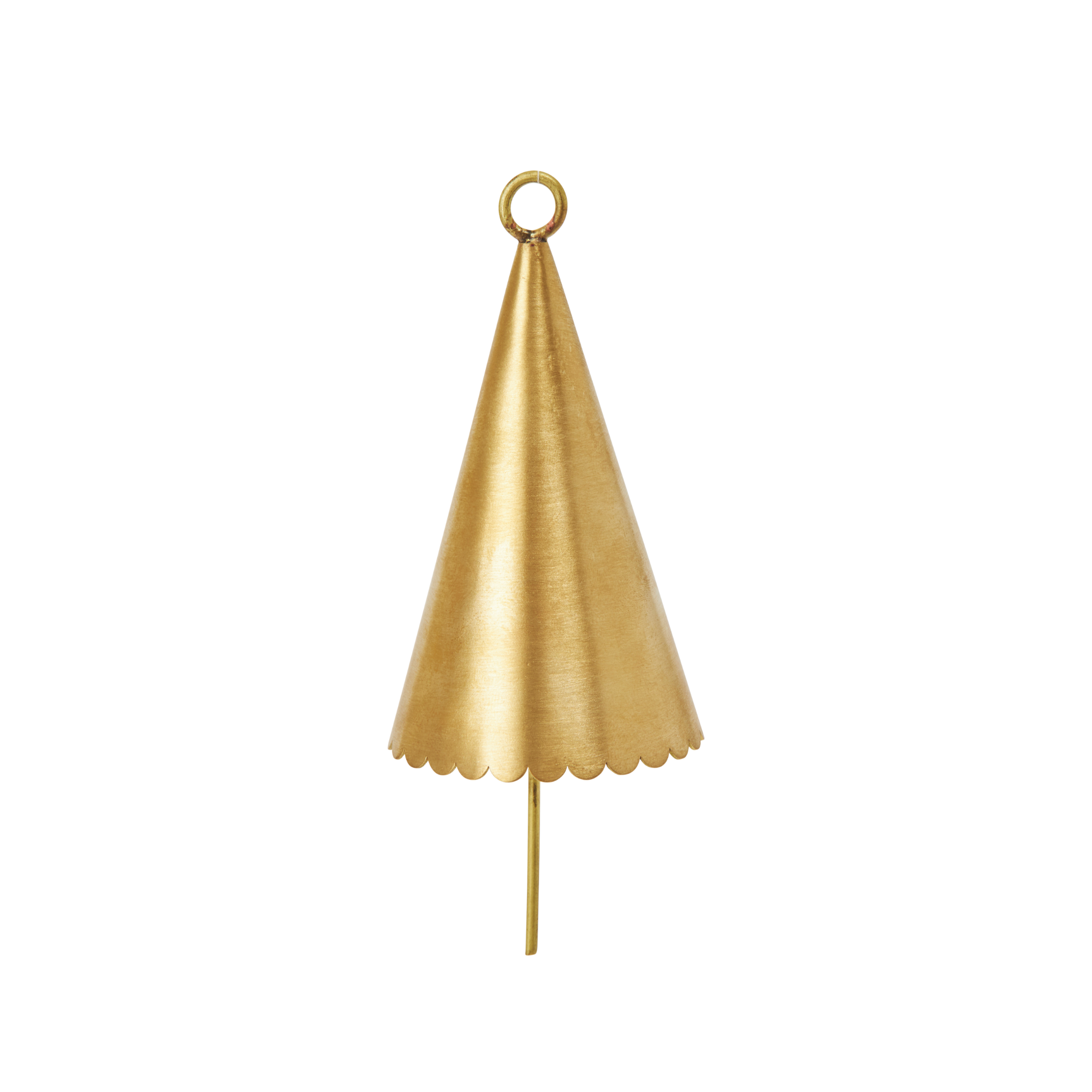 CONE BELL Christmas Tree Decoration Set brass