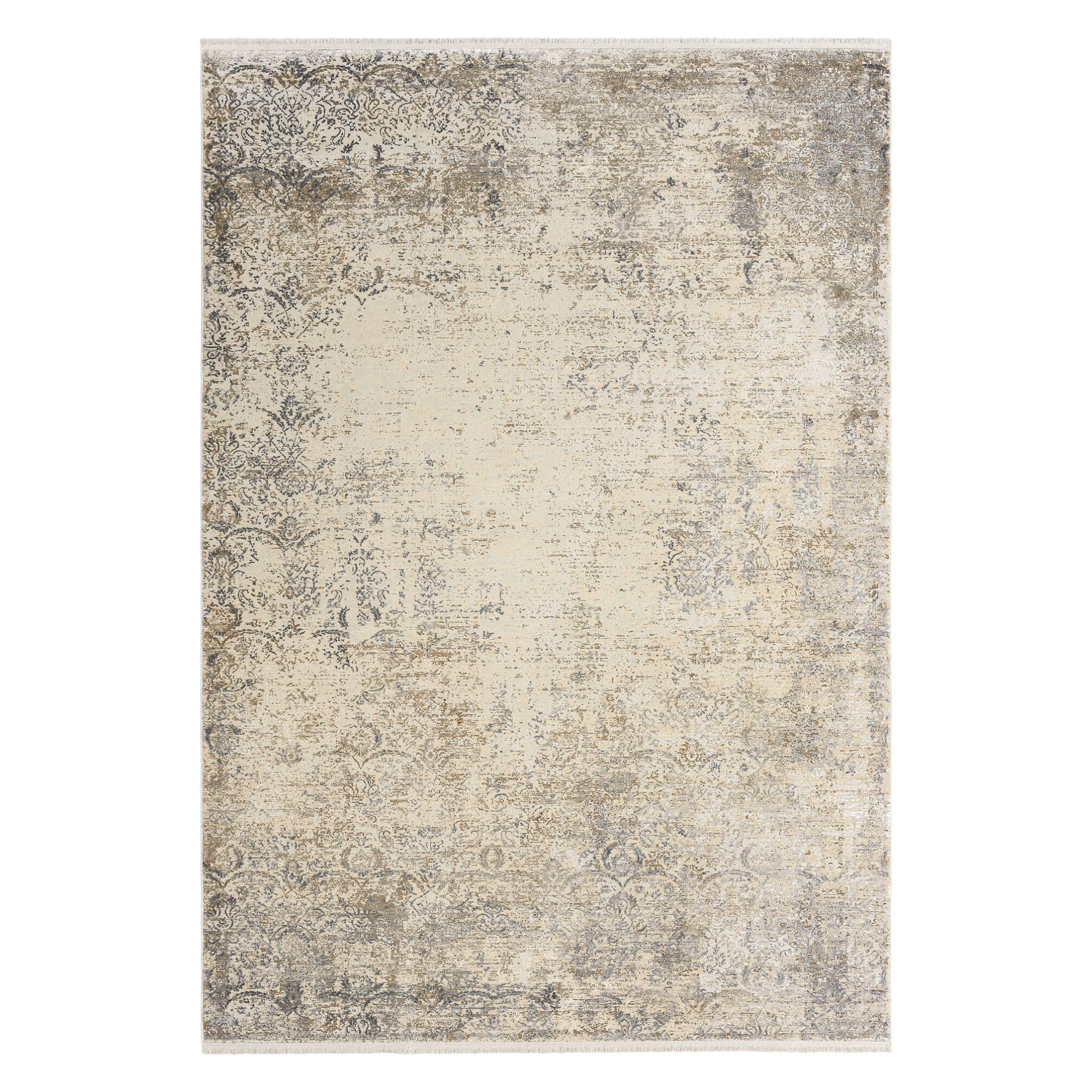 Royal rug with beige ornaments