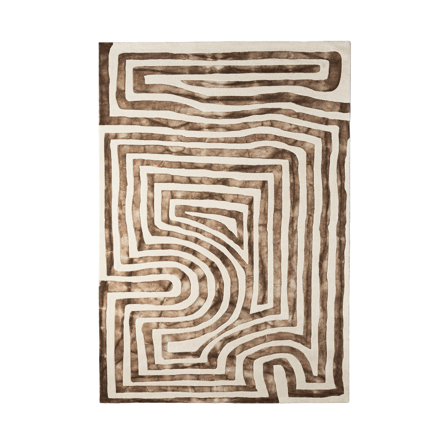 Teppich PSYCHEDELIC LABYRINTH beige