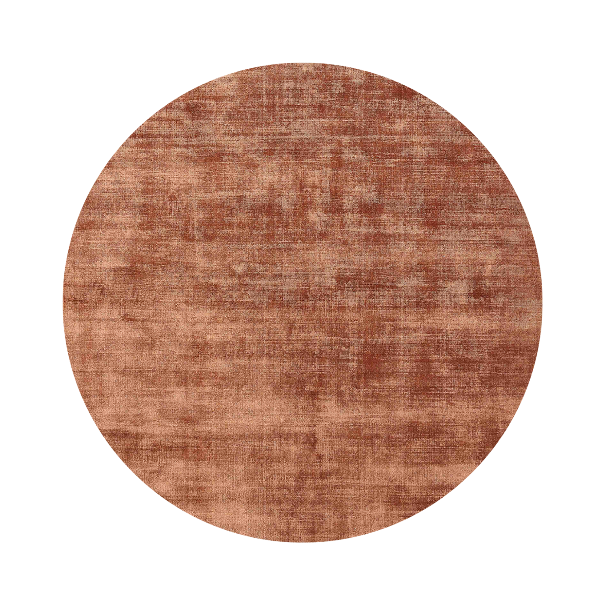 Round Rug DESERT Rusty Brown