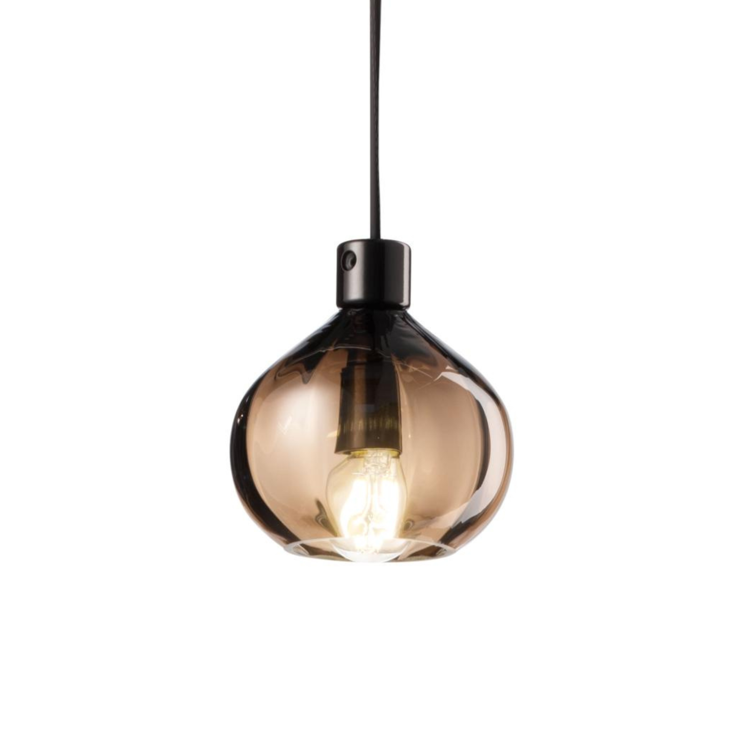 AFOXÉ pendant lamp brown glass
