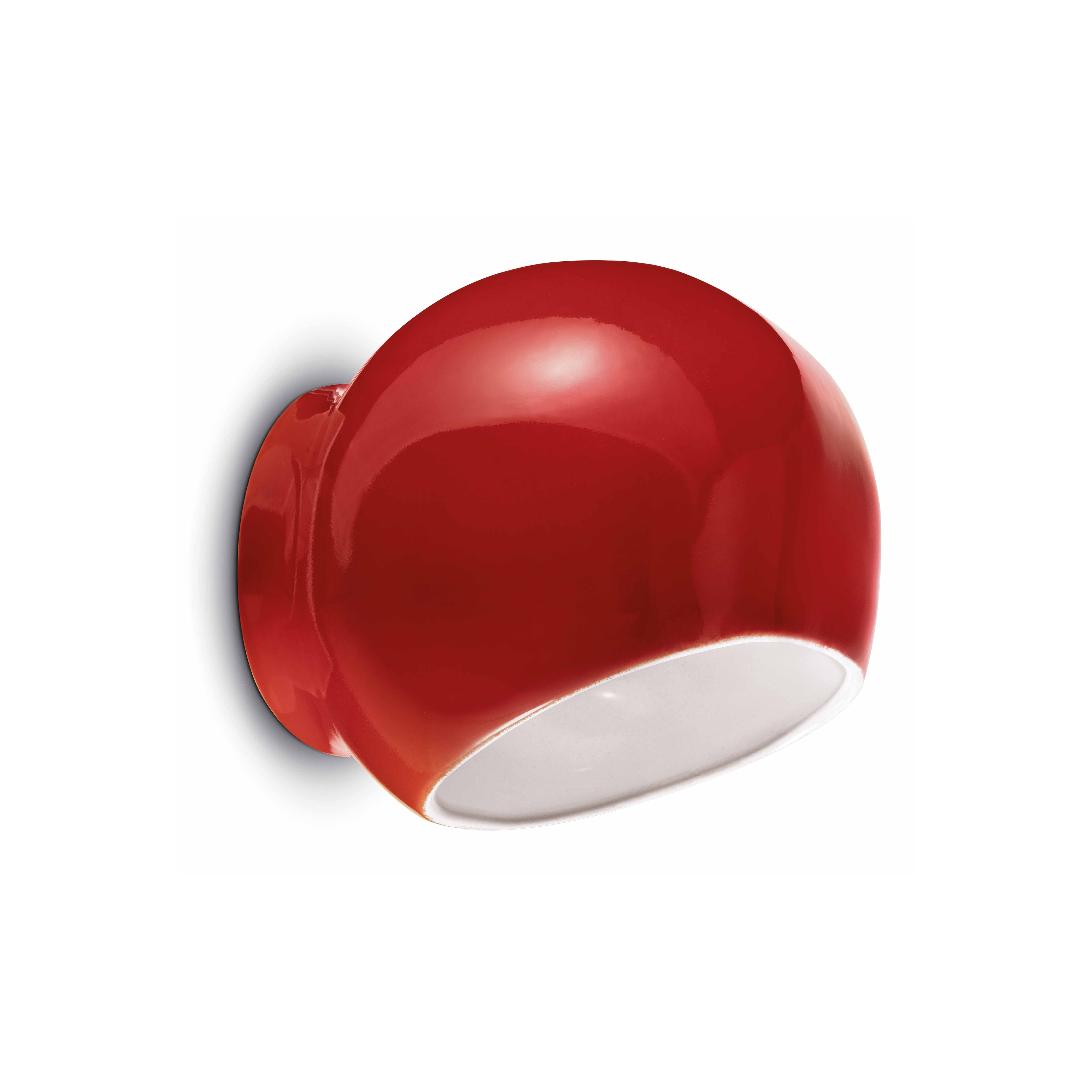 AYRTON red ceramic wall lamp