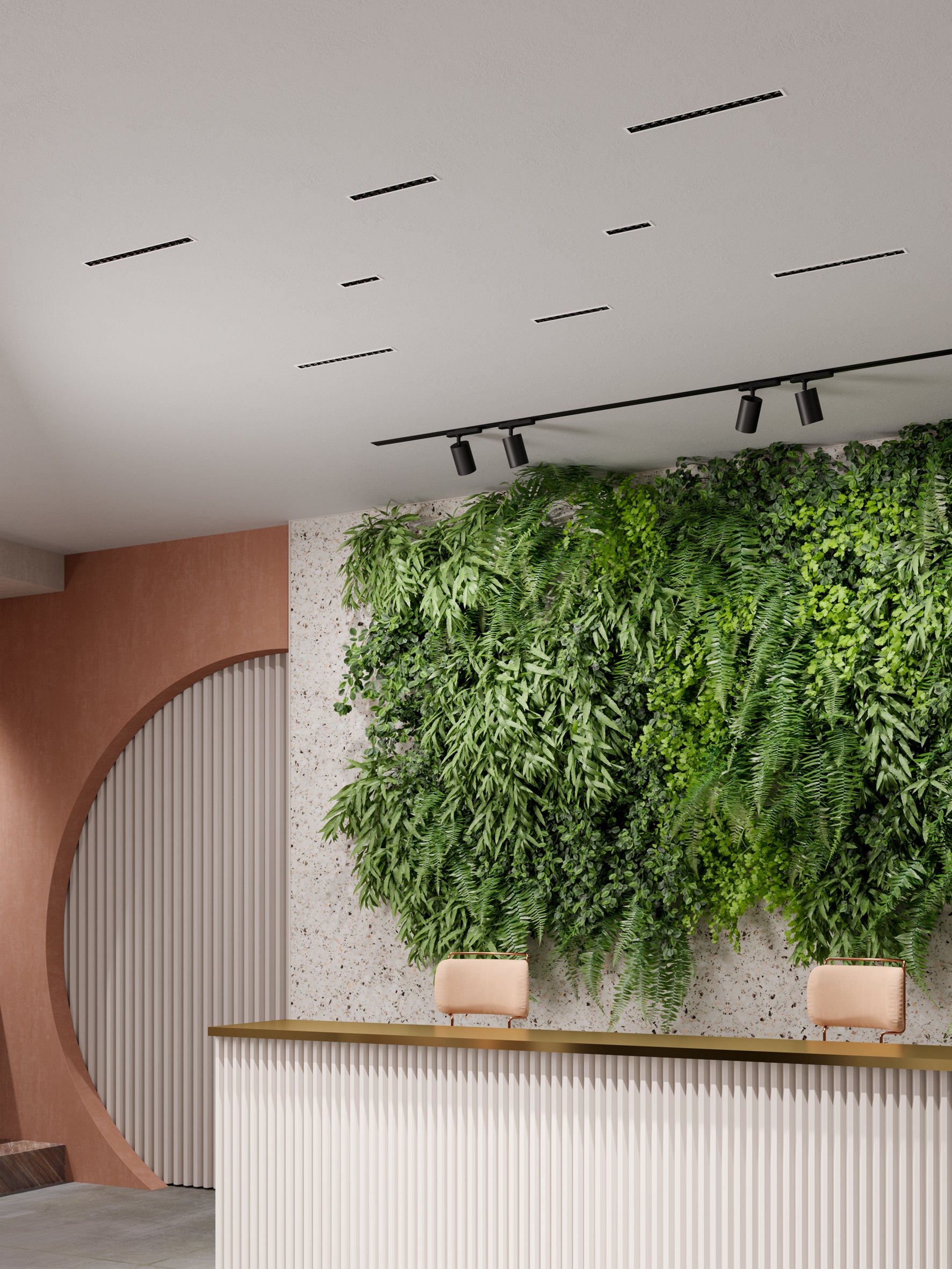 Recessed RAFTER POINTS TRIM fixture