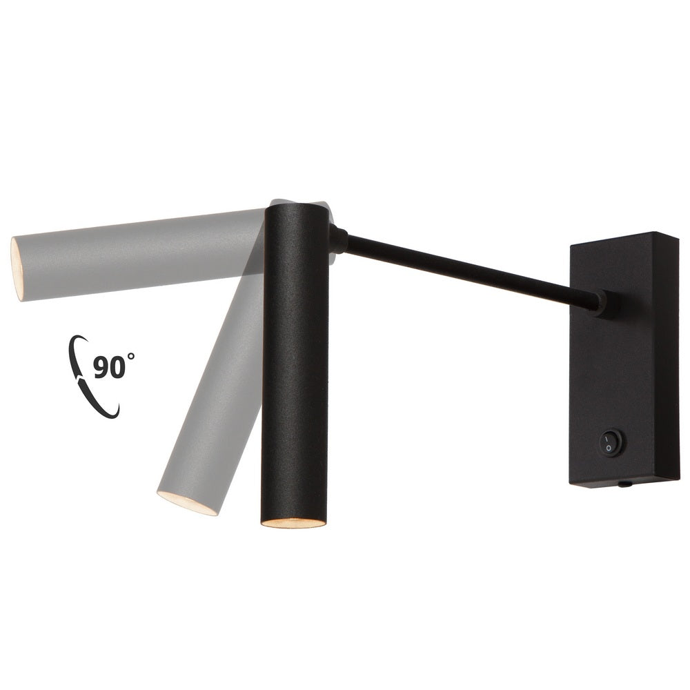 Adjustable Arm Wall Lamp ROLL Black