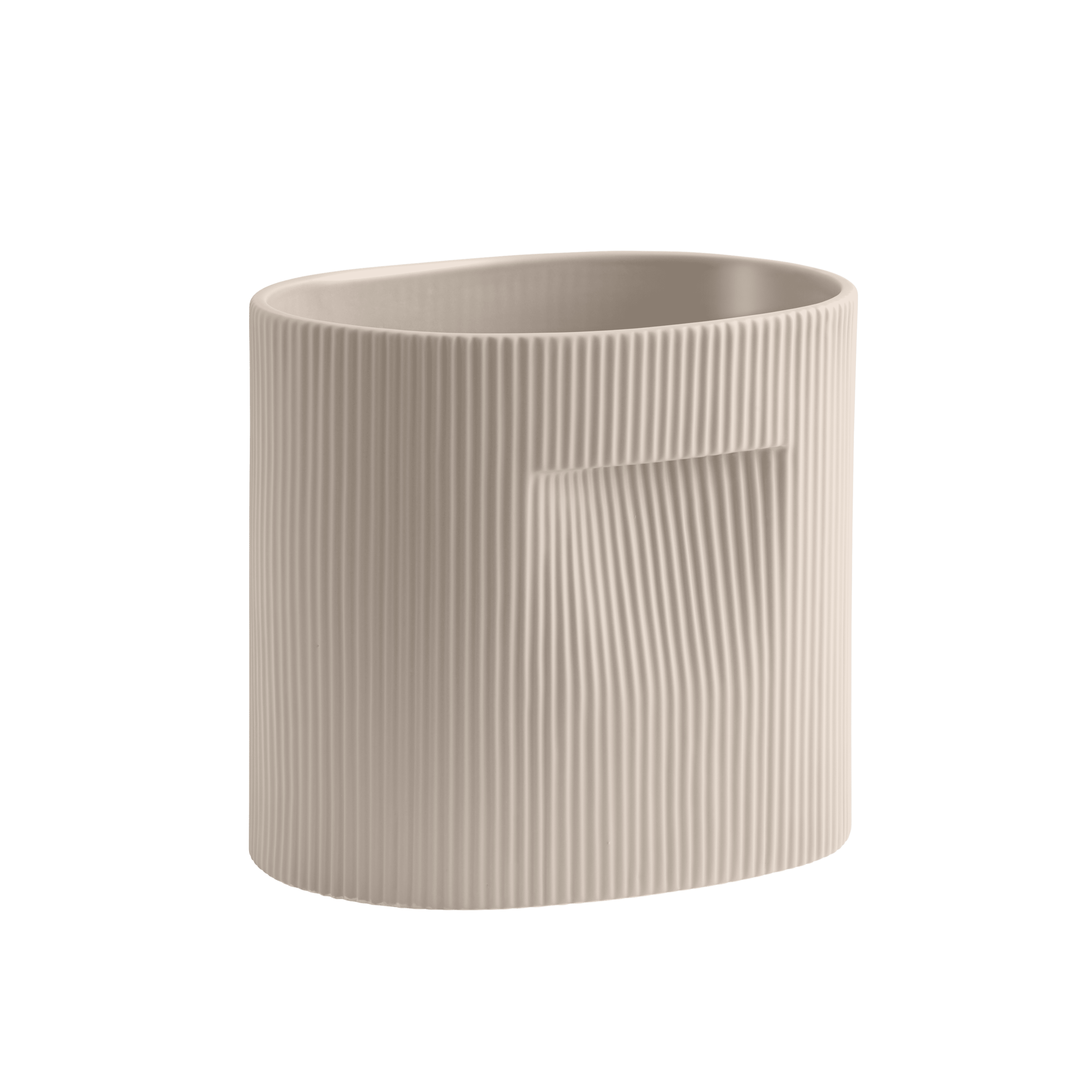 Blumentopf RIDGE beige