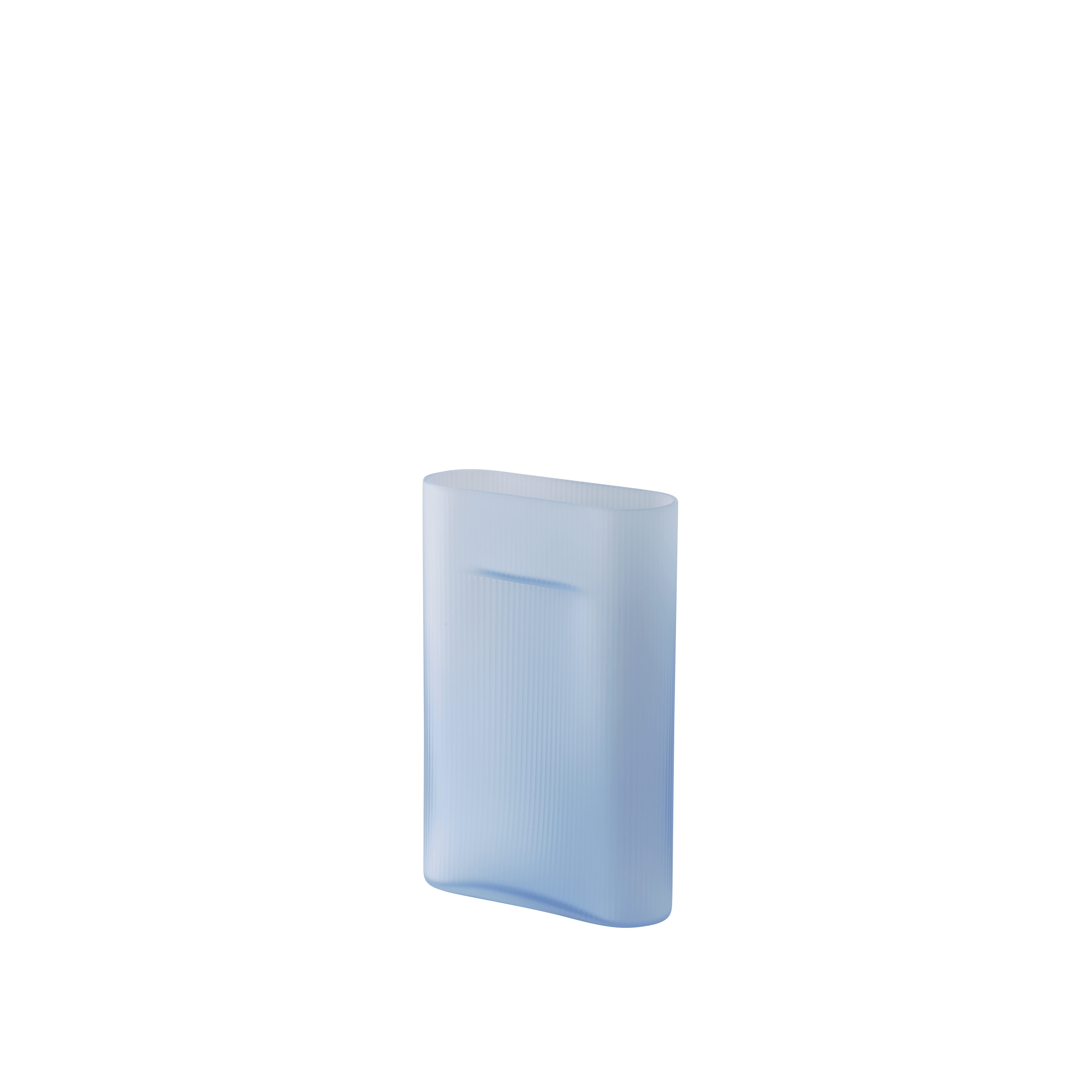 Ridge Blue Vase