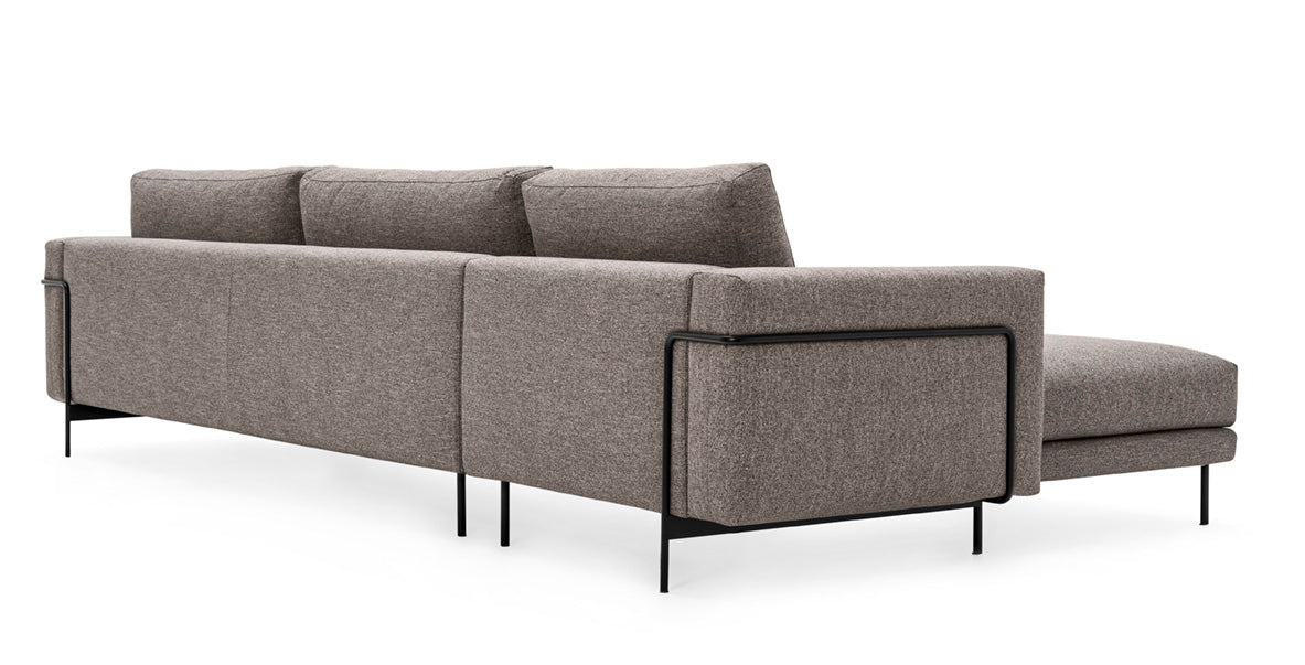 Right-sided upholstered corner sofa ROD