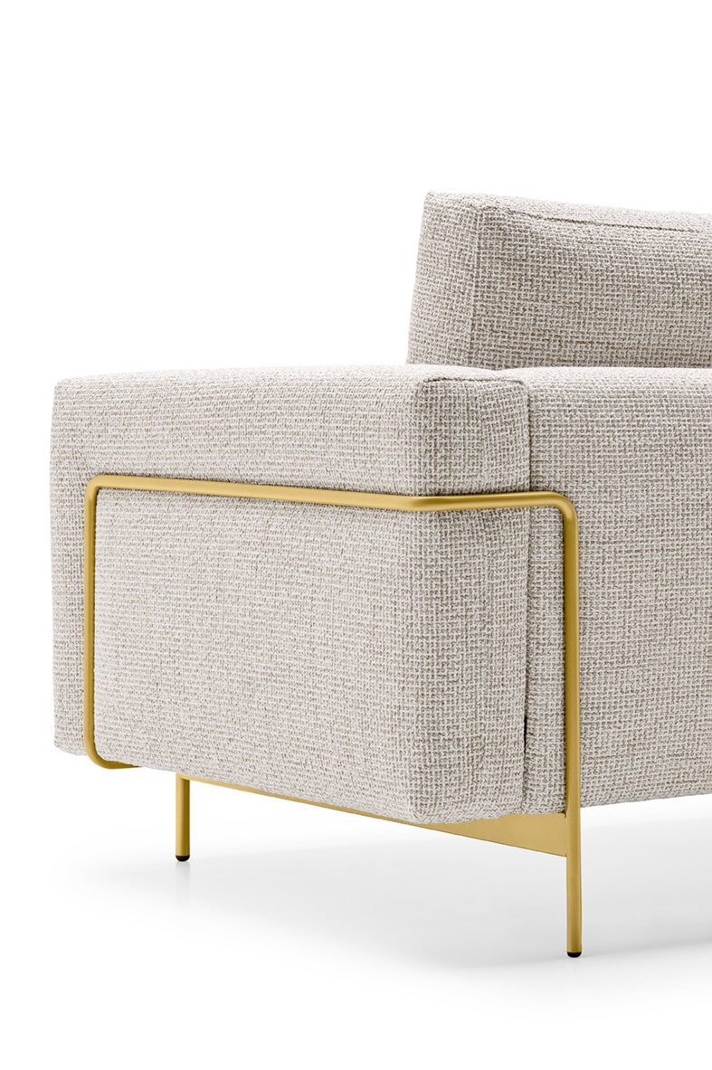 Right-sided upholstered corner sofa ROD