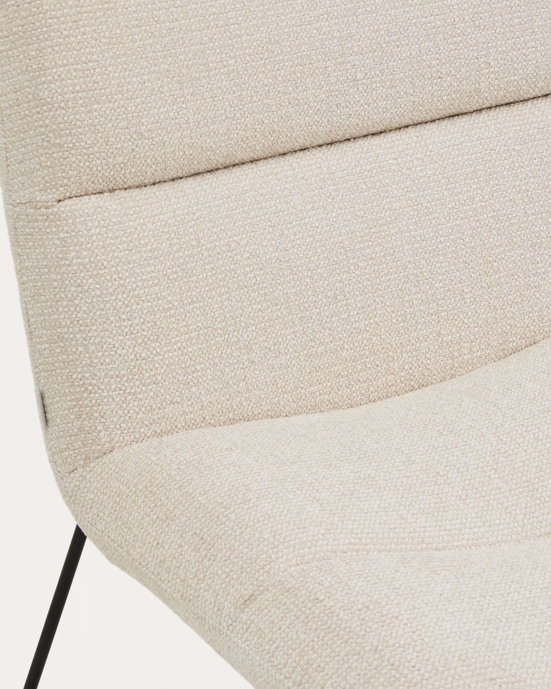Beige Chenille Armchair ASEN