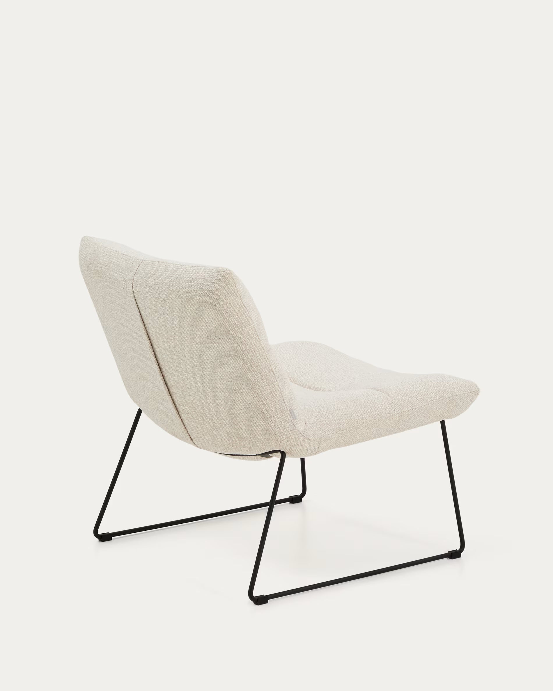Beige Chenille Armchair ASEN
