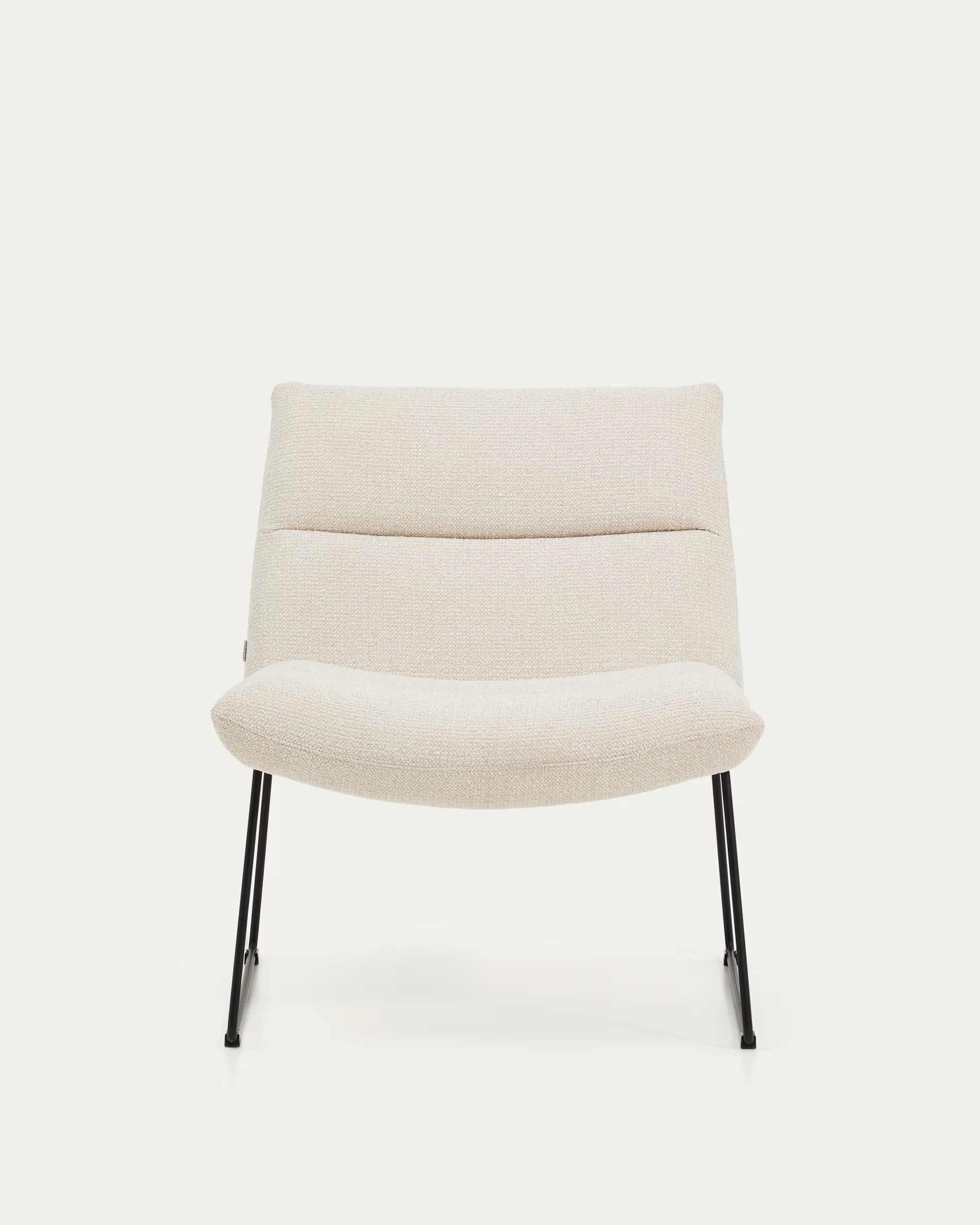 Beige Chenille Armchair ASEN