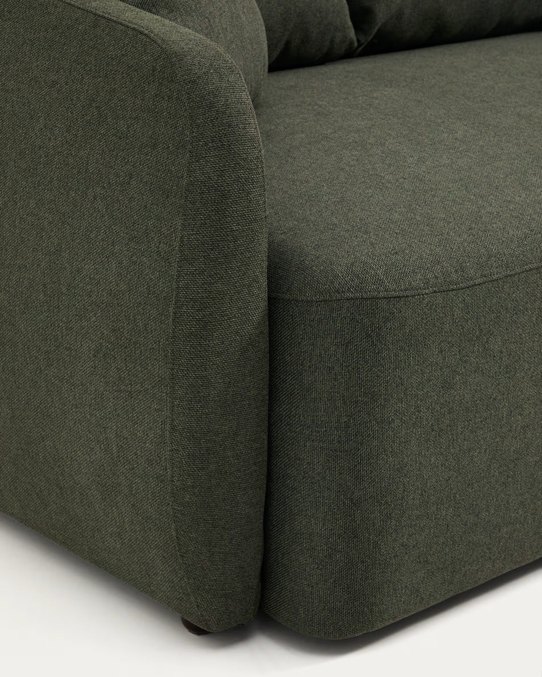 3-seater sofa with sleeping function LAIRA dark green