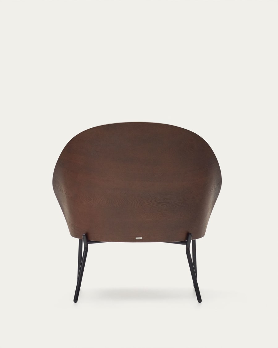 Eama hellbrauner Stuhl mit Wenge Finish