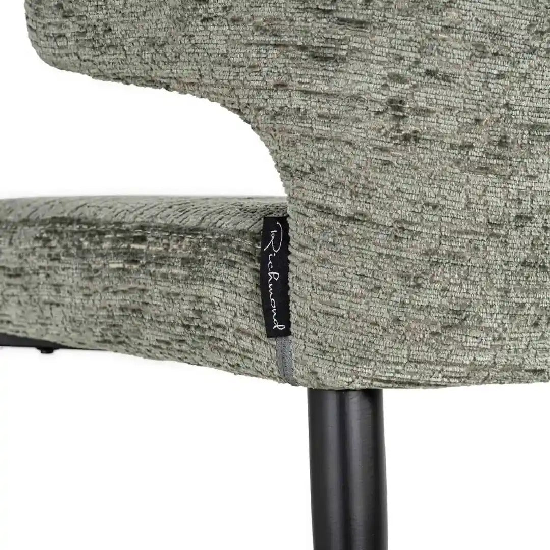Barhocker TAYLOR grau mit schwarzem Fuß