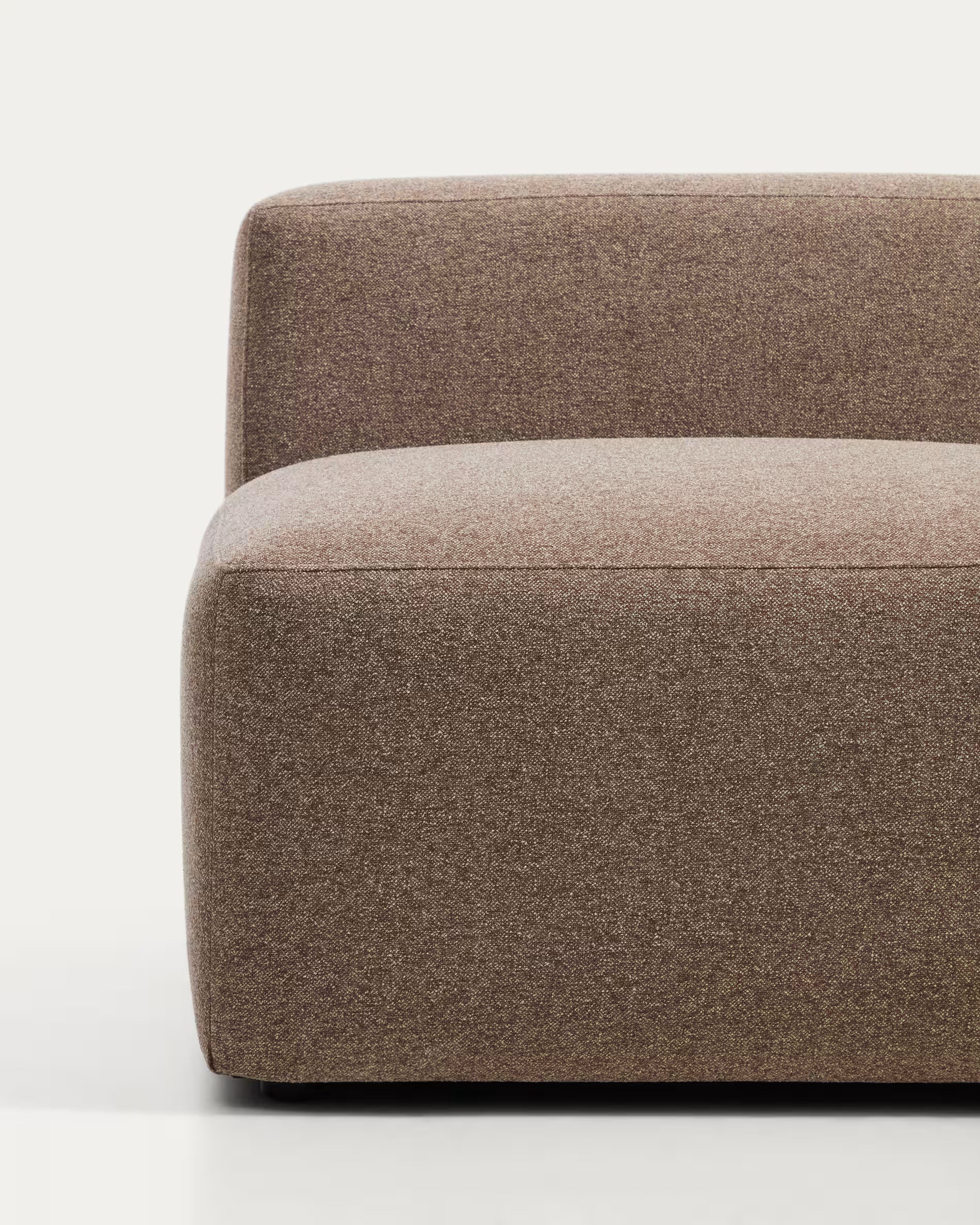 Sofa 3-osobowa prawostronna BLOK jasnobrązowy szenil