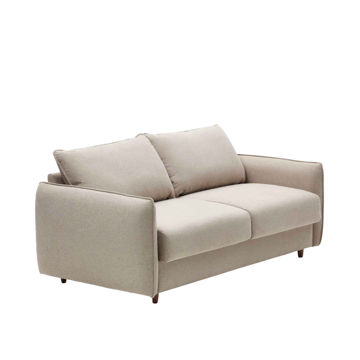 2-Personen-Sofa mit einer beige Carlot-Schlaffunktion
