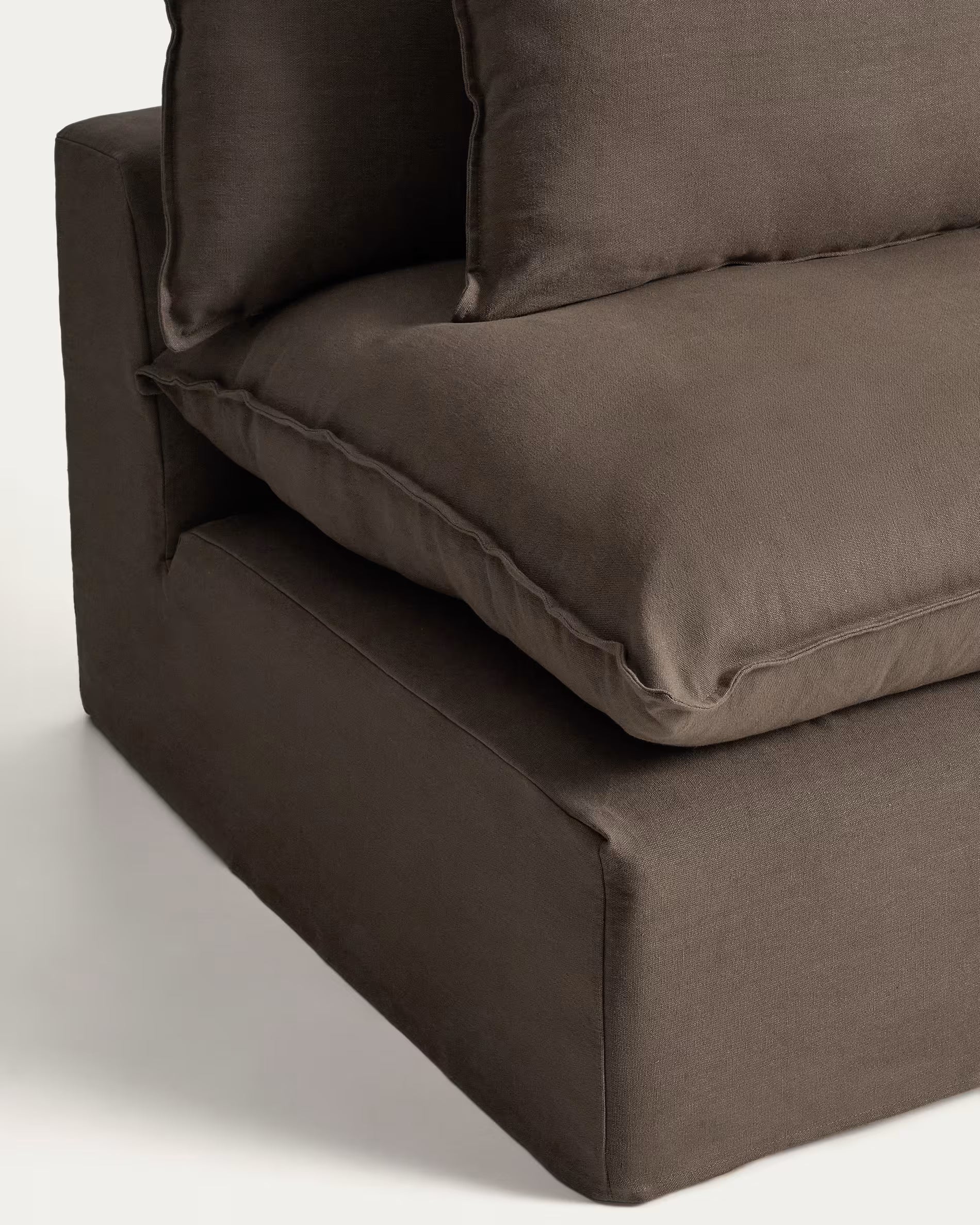 Modulares 2-Sitzer Sofa ANARELA schokoladenbraun