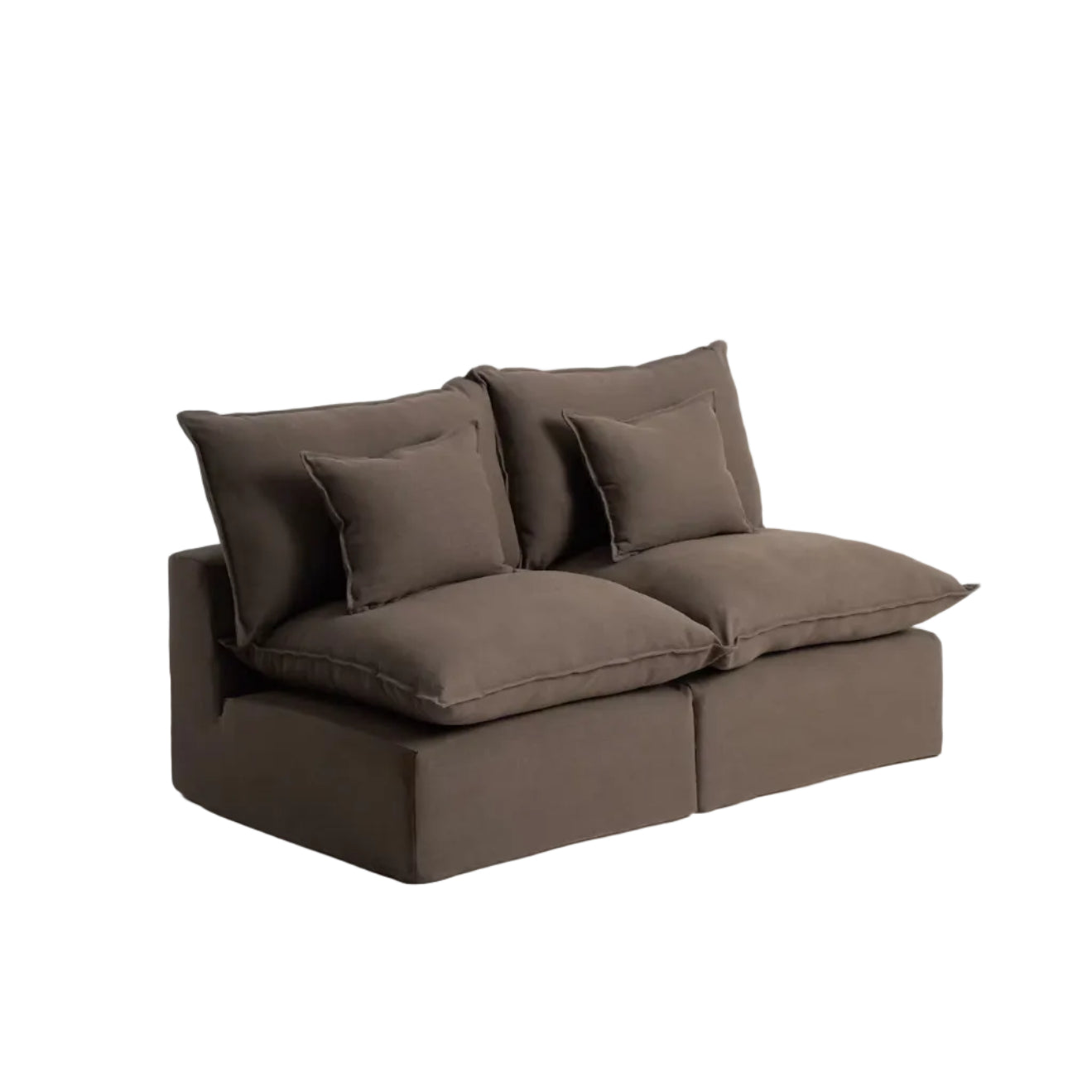 Modulares 2-Sitzer Sofa ANARELA schokoladenbraun