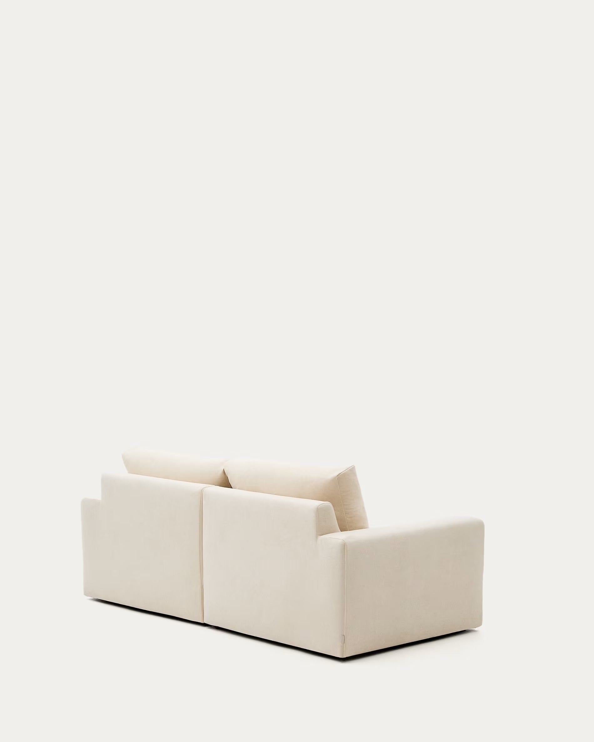 3-Sitzer-Ecksofa ALEA, ecrufarbenes Chenille