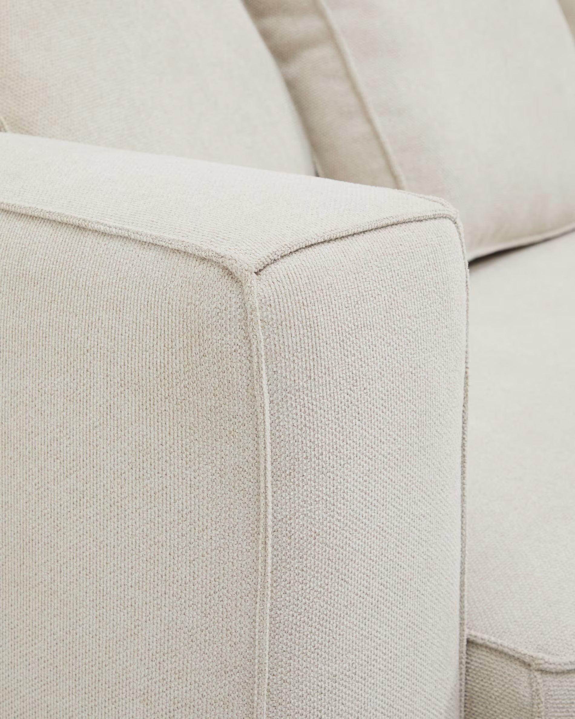 Rechtsseitige 3-Sitzer-Couch mit Schlaffunktion MARELA beige