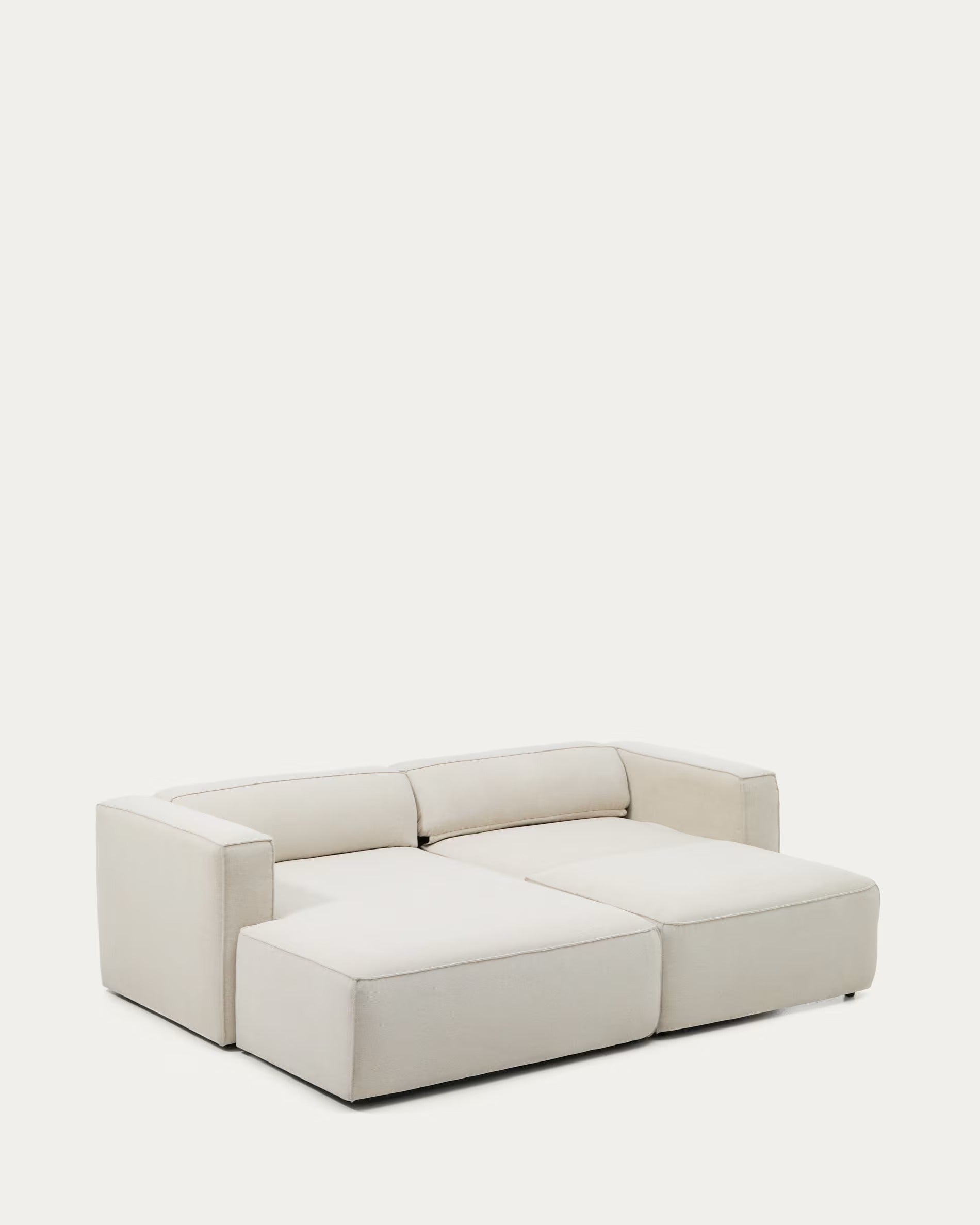 Left-facing 3-seater sofa bed MARELA beige