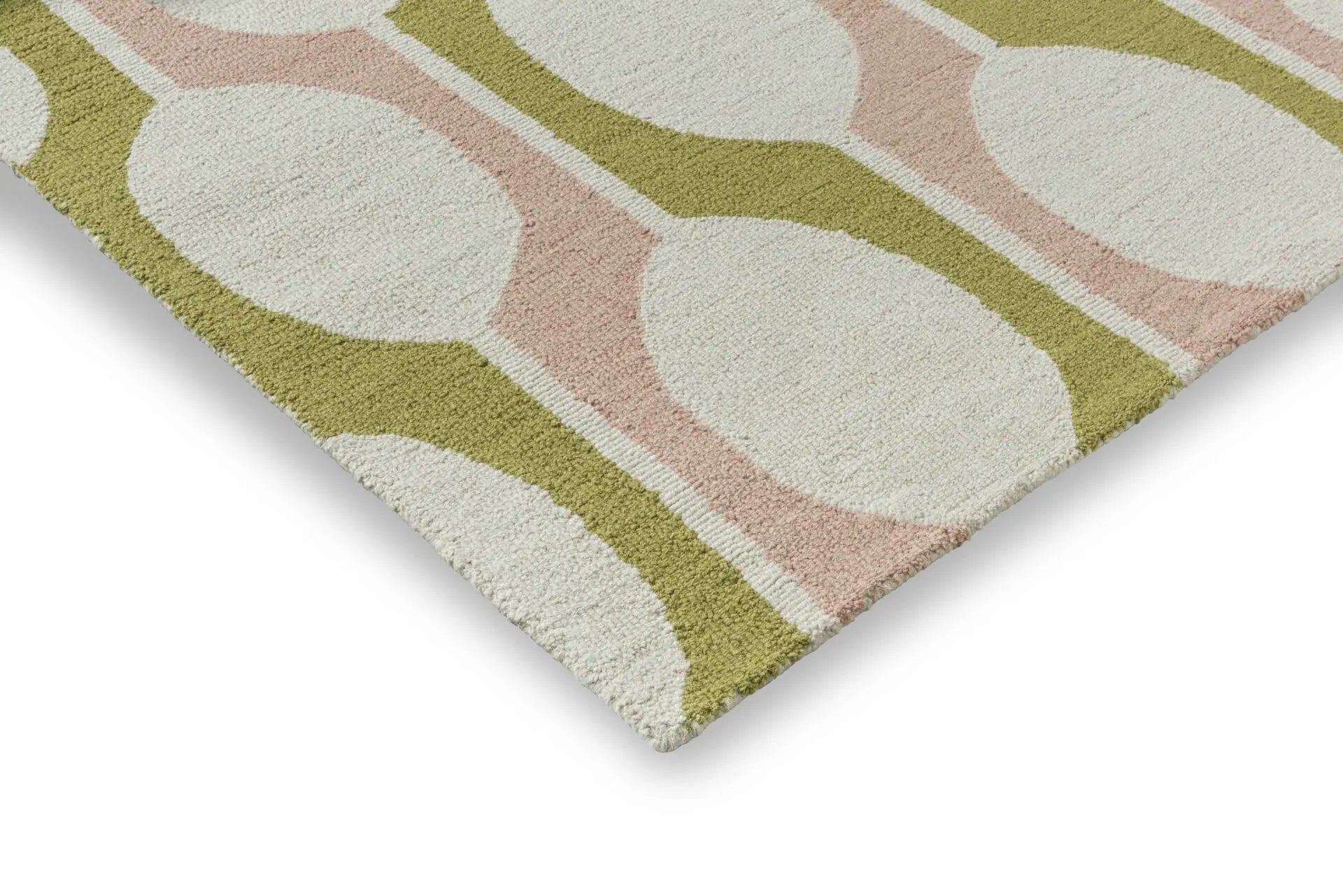Teppich BILLOW LICHEN beige mit rosa und grün