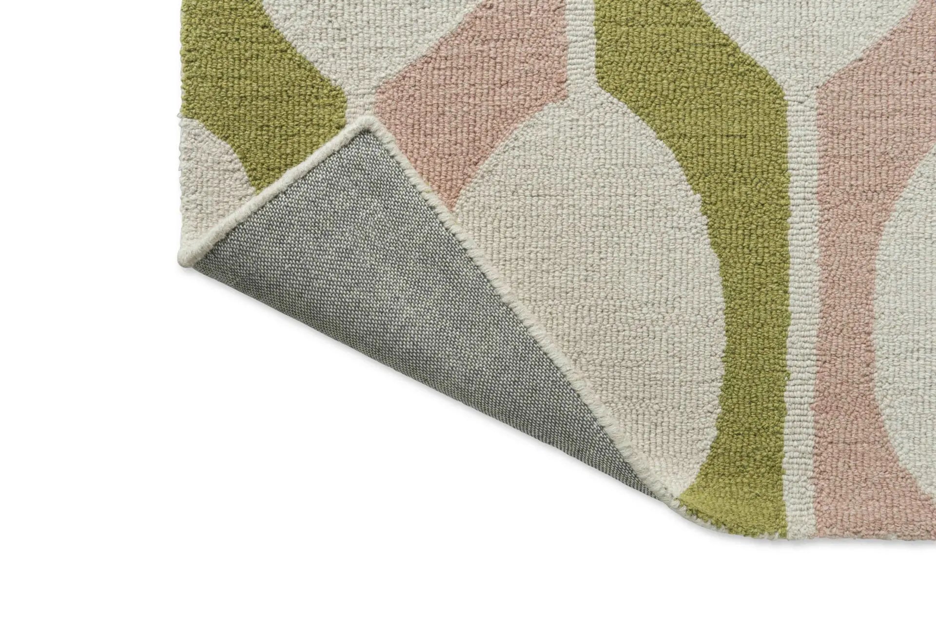 Teppich BILLOW LICHEN beige mit rosa und grün