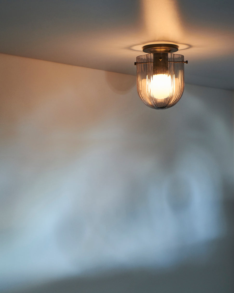SEINE ceiling lamp smoked glass
