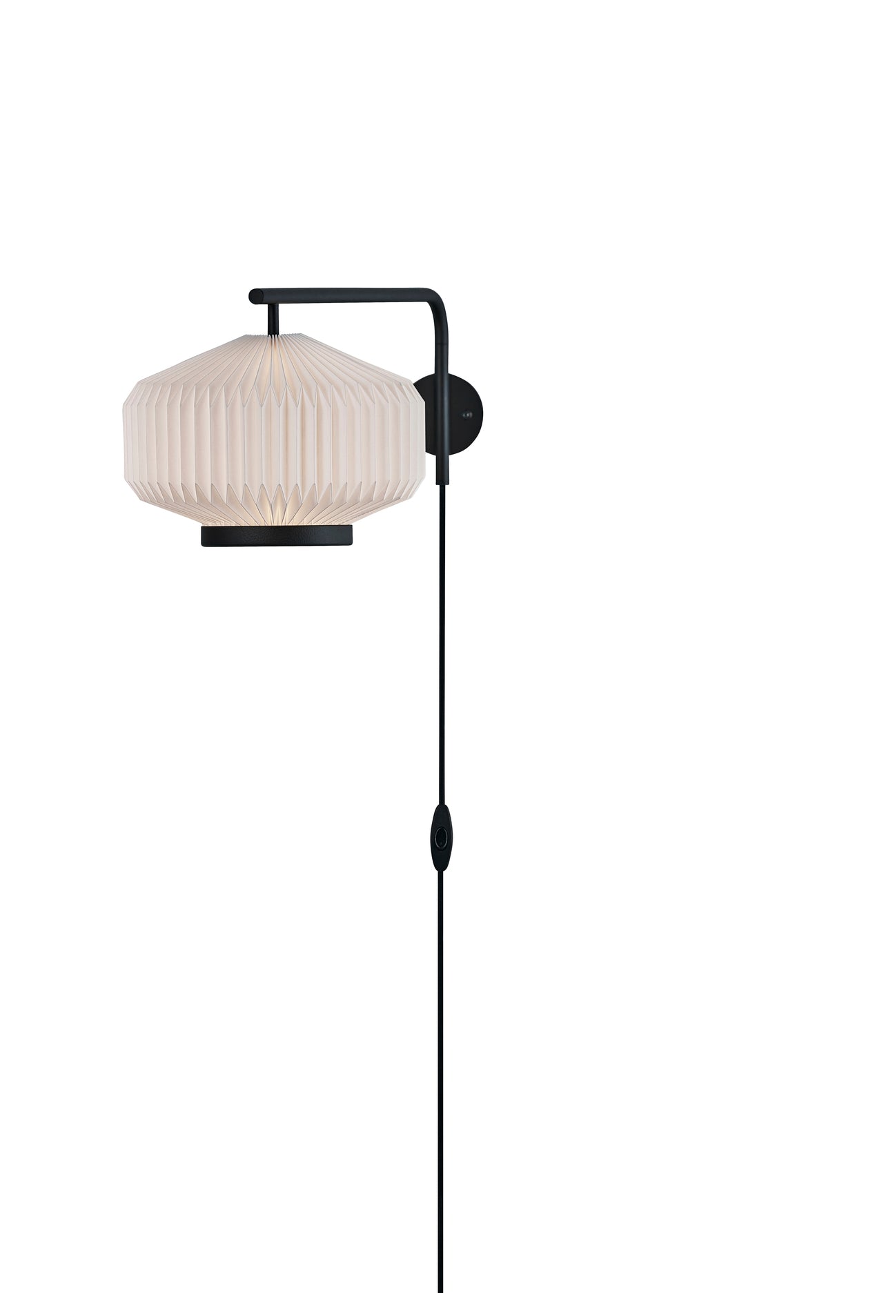 Wall Lamp MODEL 286 SHIBUI white with black base