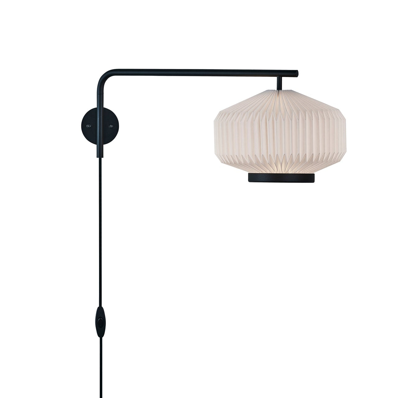 Wall Lamp MODEL 286 SHIBUI white with black base