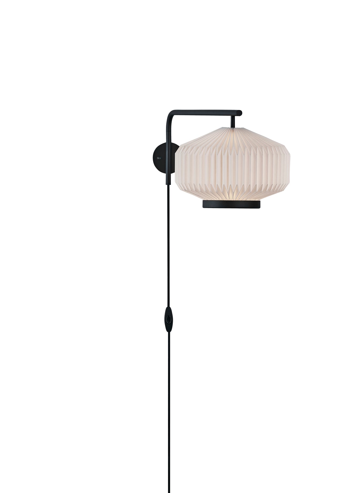 Wall Lamp MODEL 286 SHIBUI white with black base