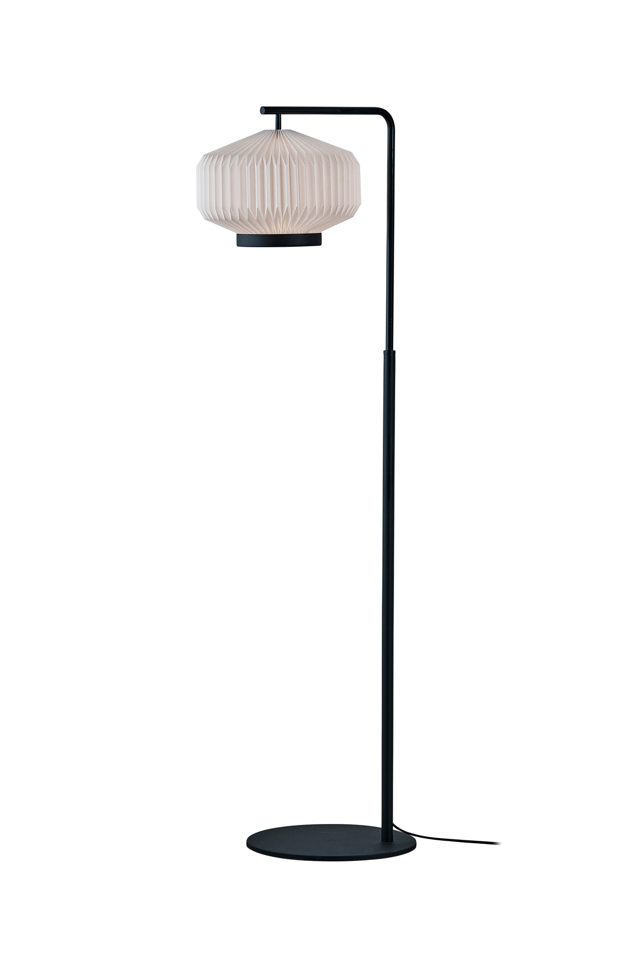 Floor lamp MODEL 386 SHIBUI white with black base