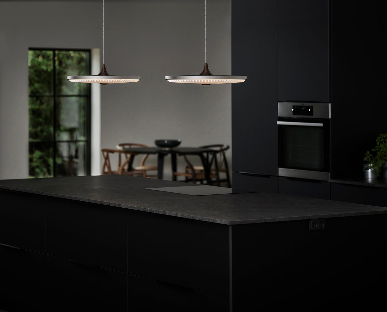 Pendelleuchte MODEL 198 SOLEIL geräucherte Eiche