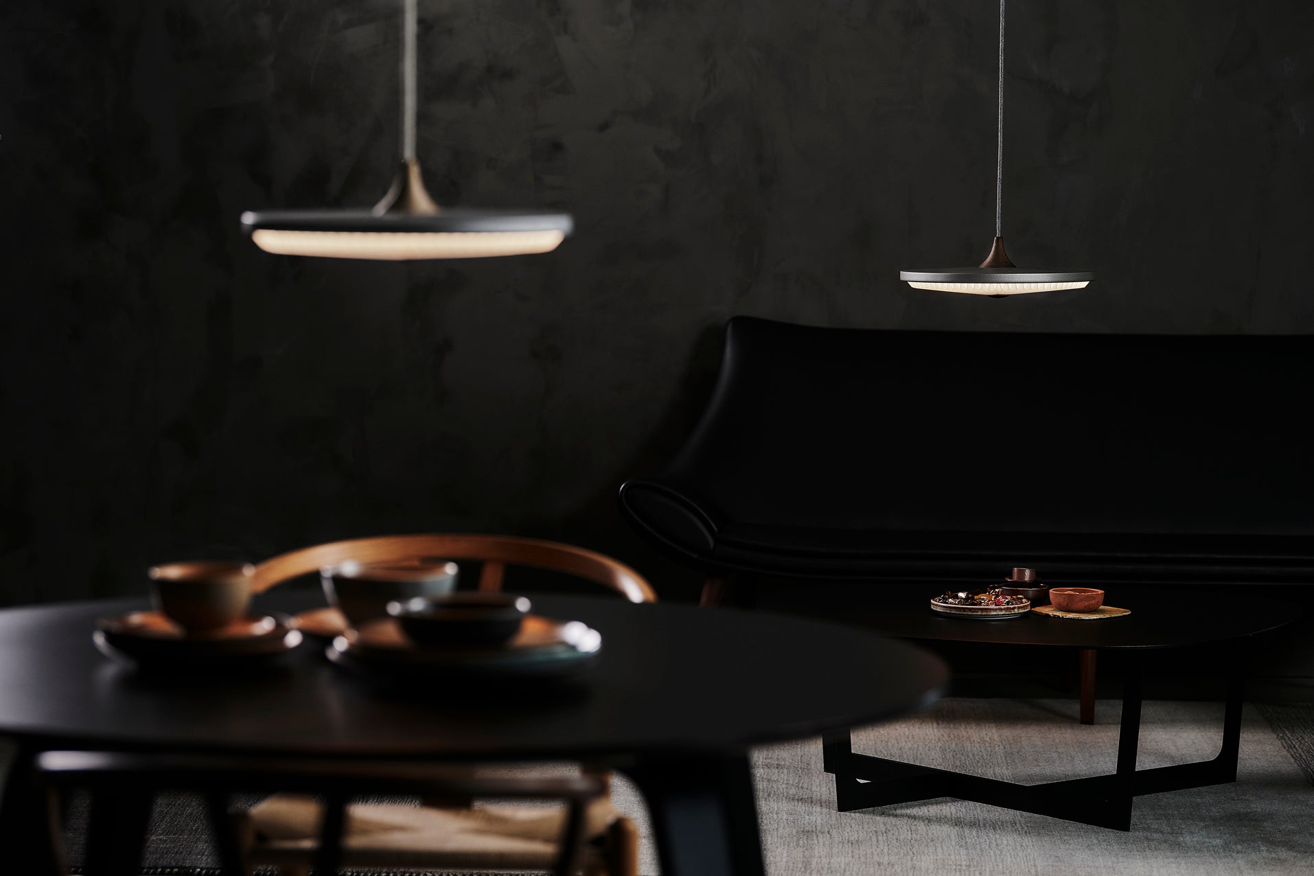 Pendelleuchte MODEL 198 SOLEIL geräucherte Eiche