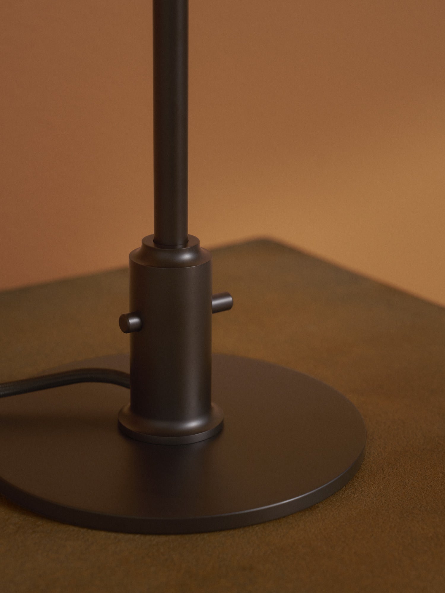 Table lamp PH 3/2 - century edition white with orange and brown base