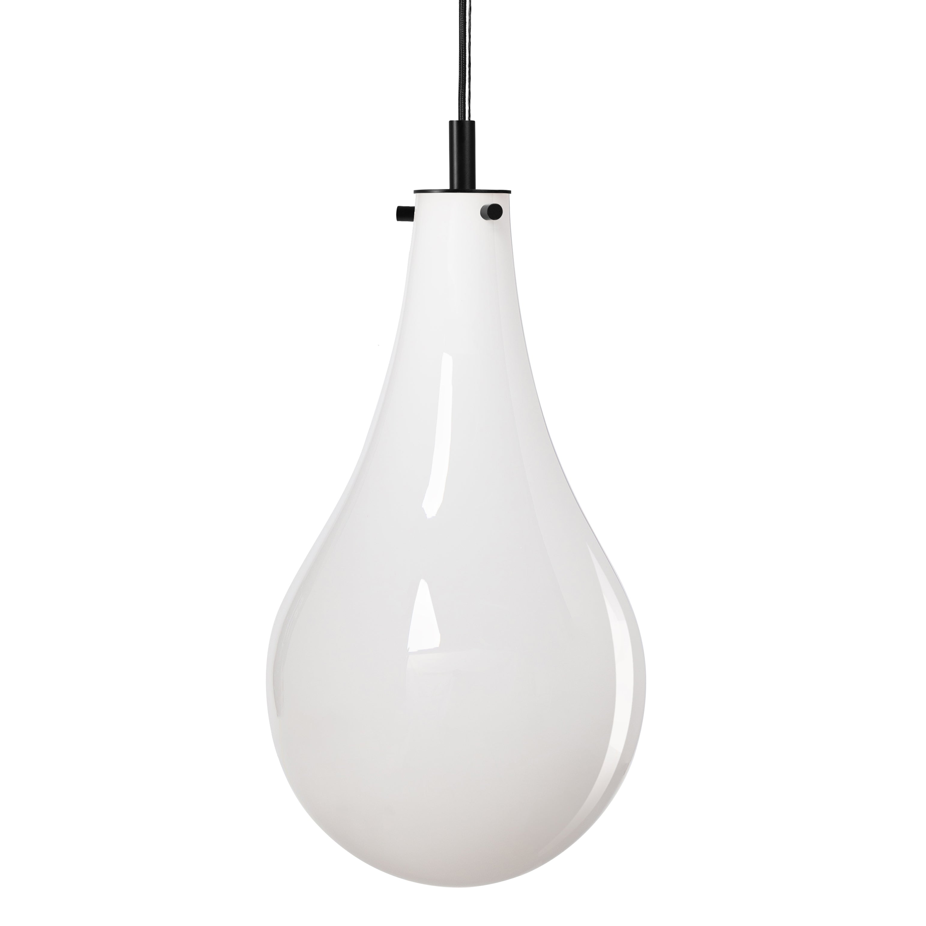 Pendelleuchte STILLA weiß mit schwarzem Finish