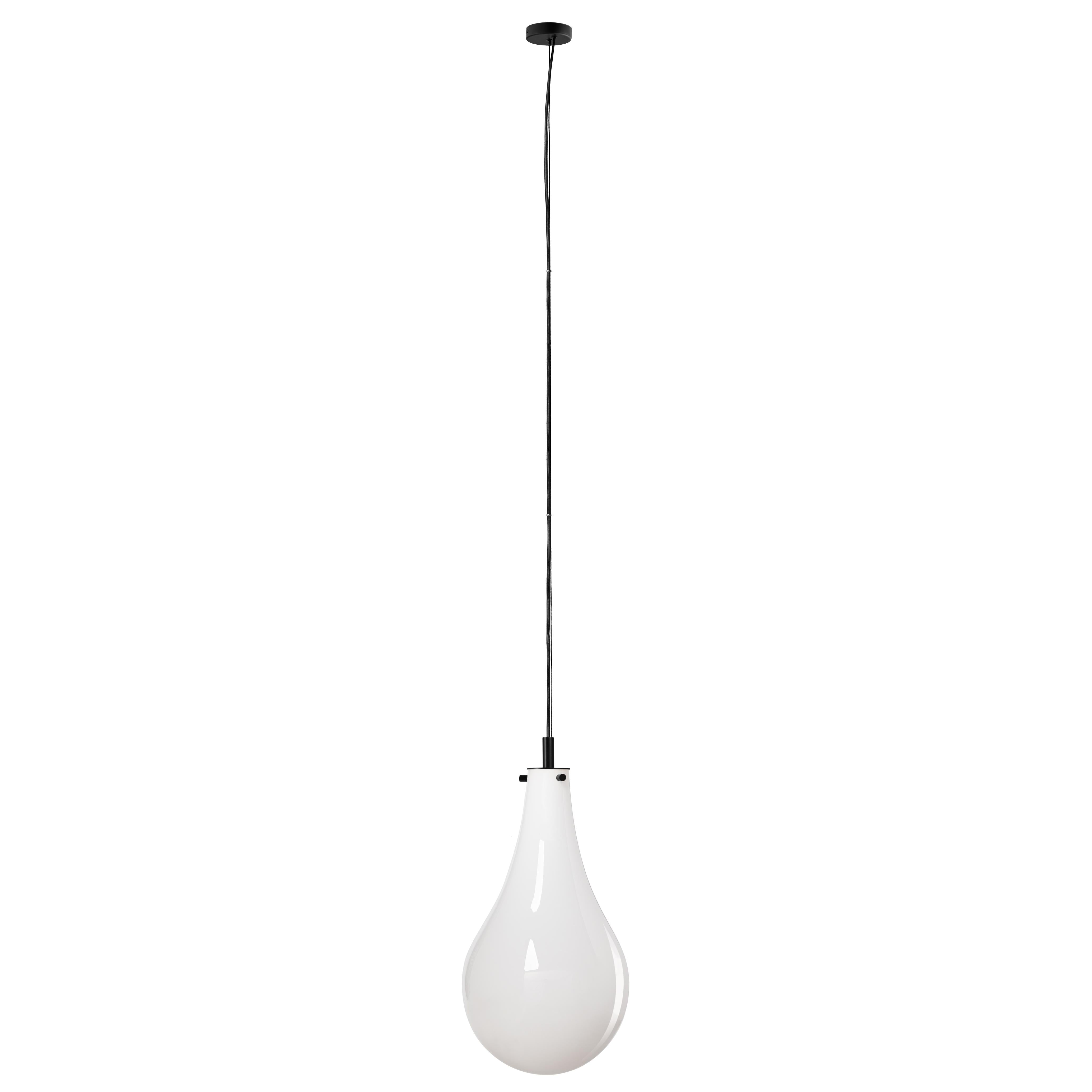 Pendelleuchte STILLA weiß mit schwarzem Finish