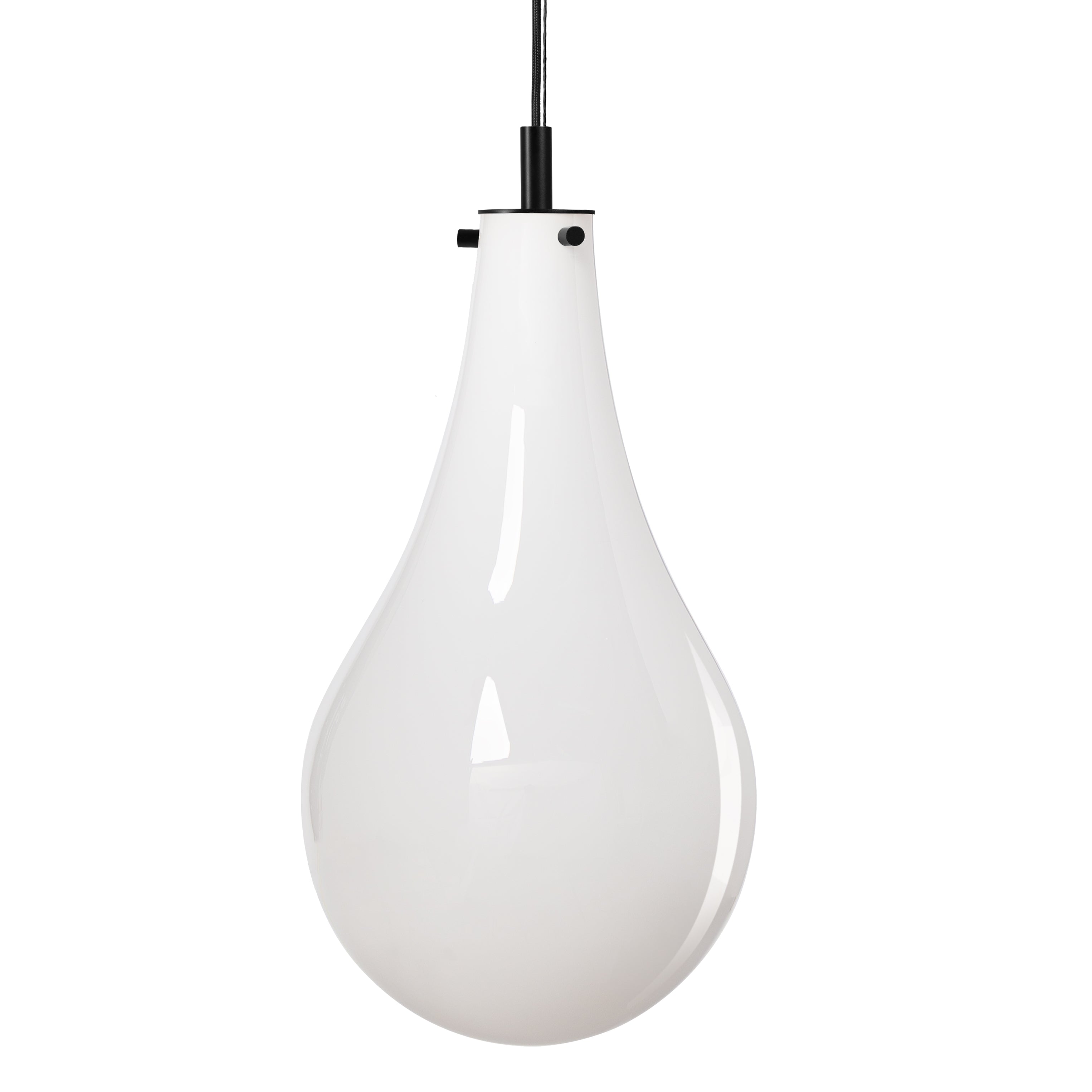 Pendelleuchte STILLA 3 weiß mit schwarzem Finish