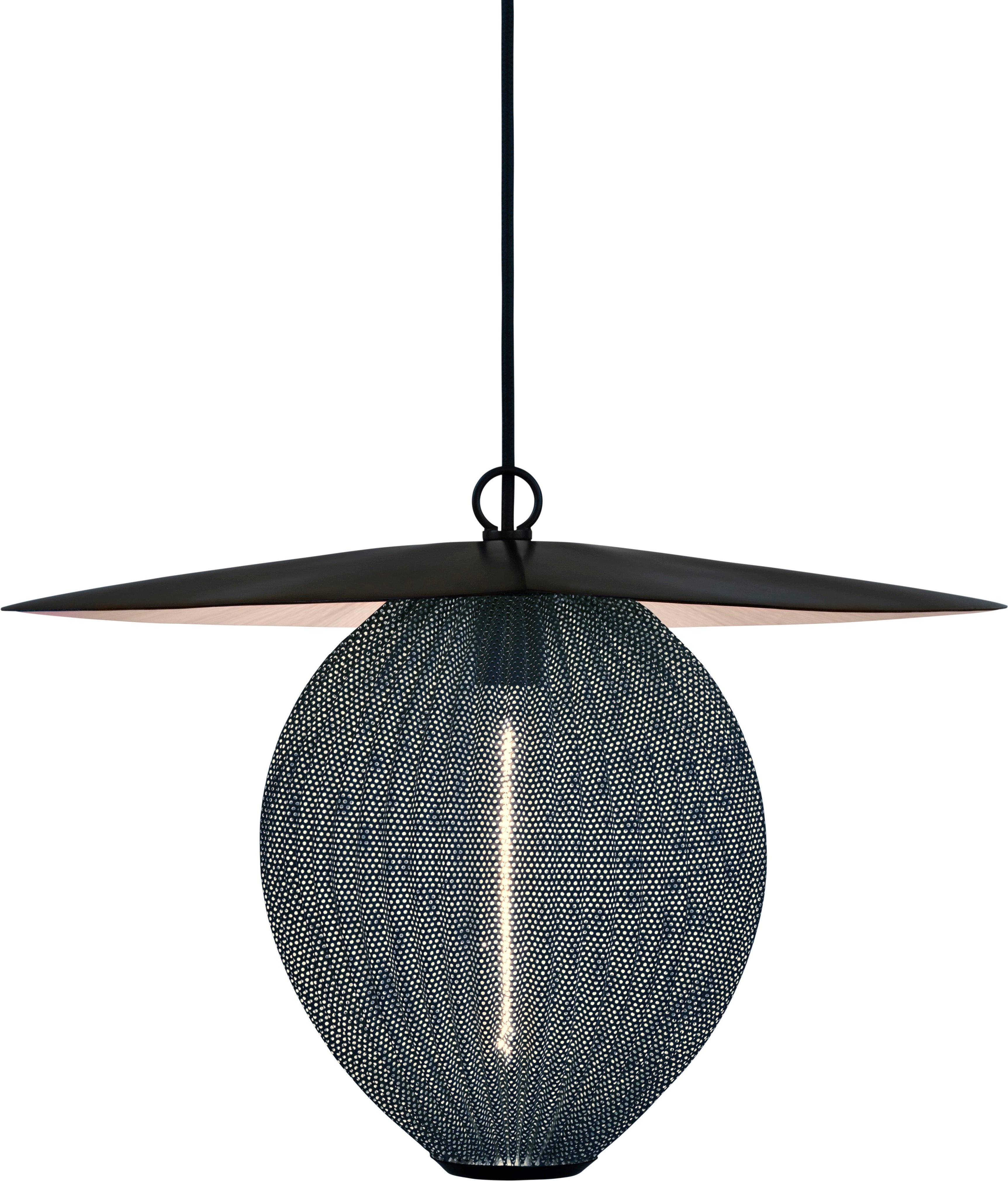 SATELLITE pendant lamp in gray-blue