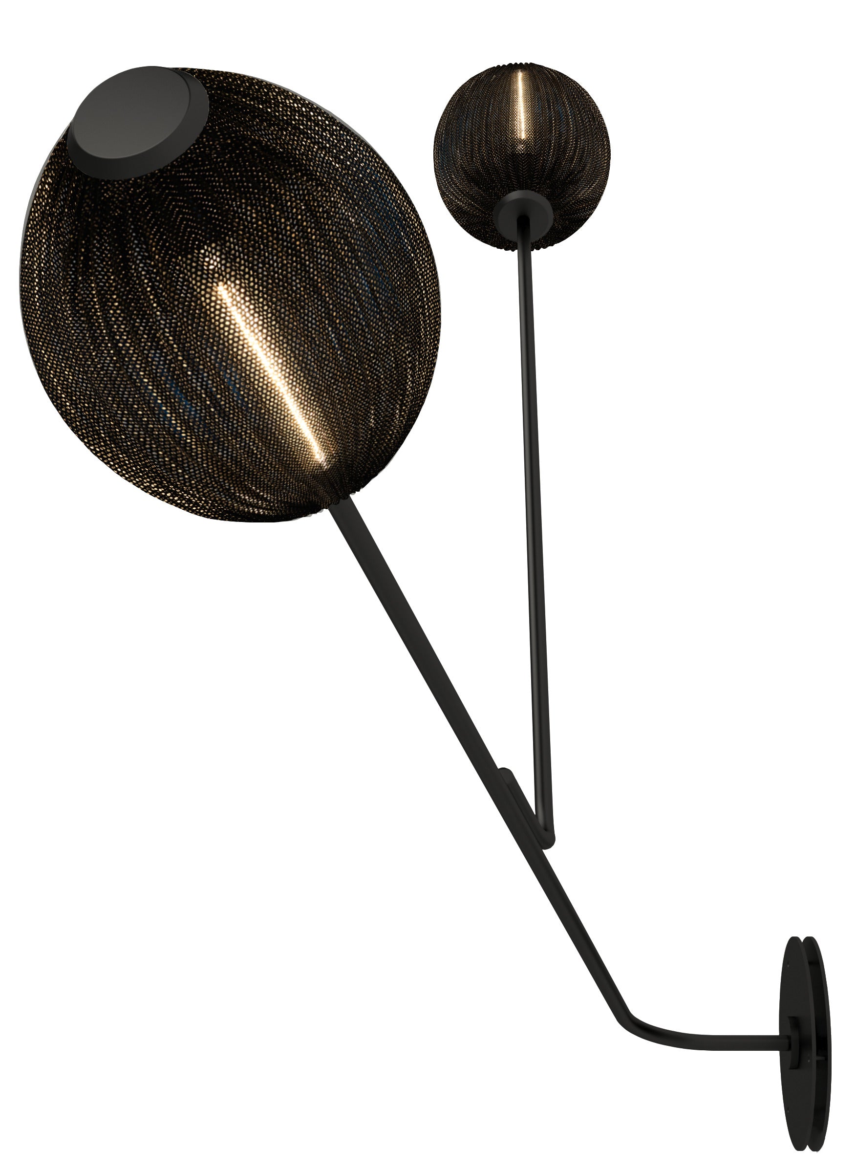 SATELLITE Wandleuchte schwarz