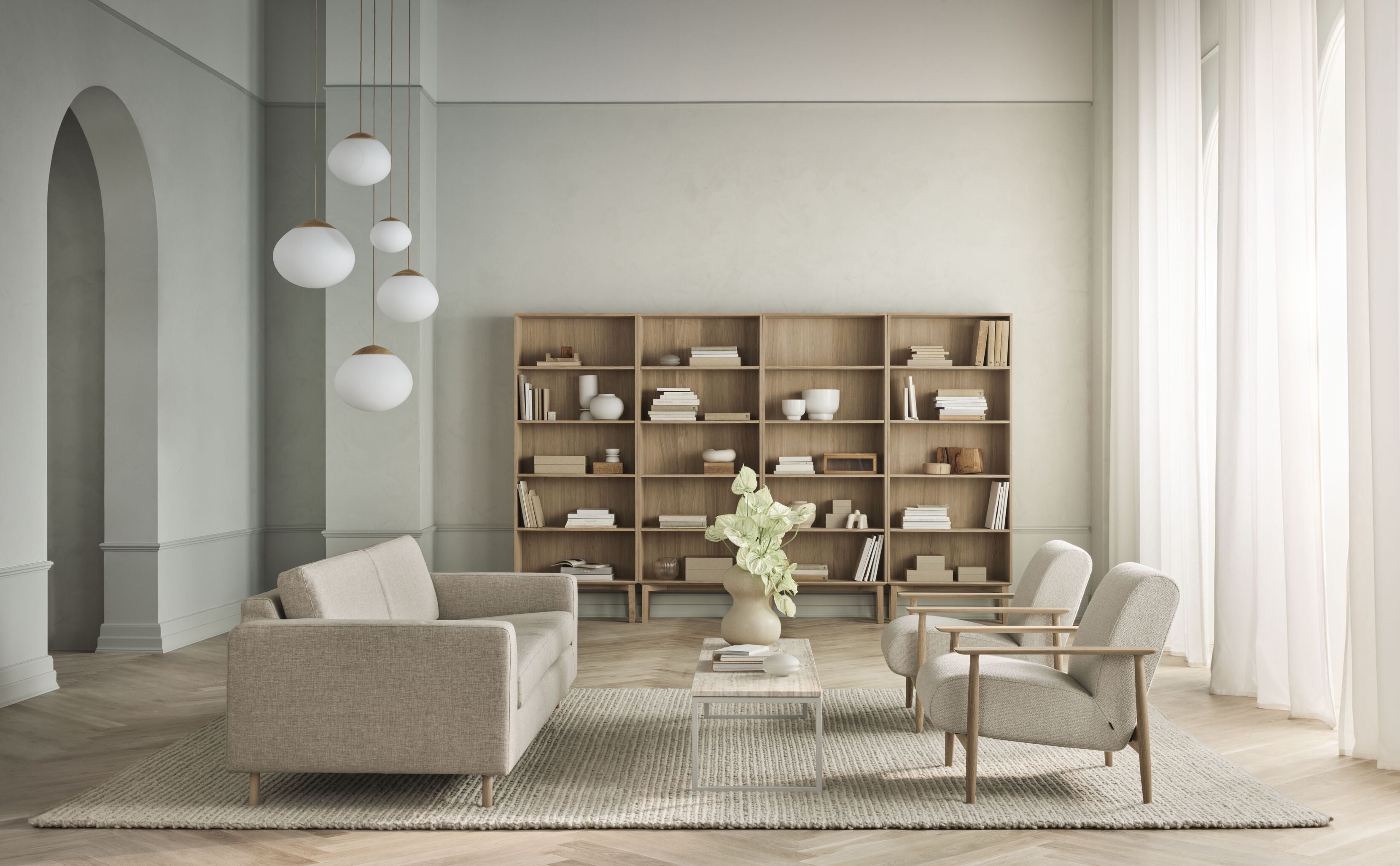 3-Personen-Sofa-Skandinavia-Metallbasis