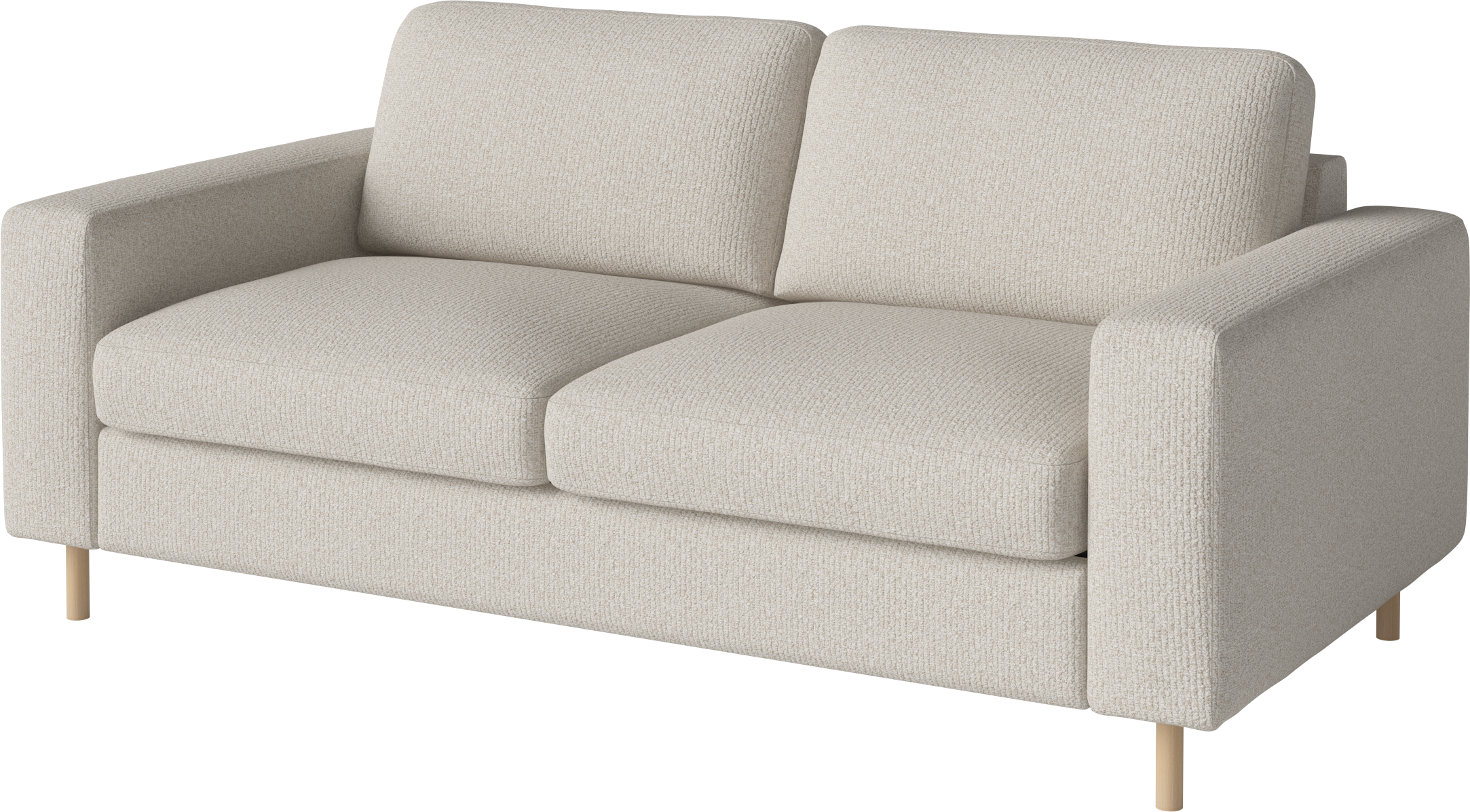 2,5-Personen-Sofa-Skandinavia-Basis aus gebleichten Eichenholz