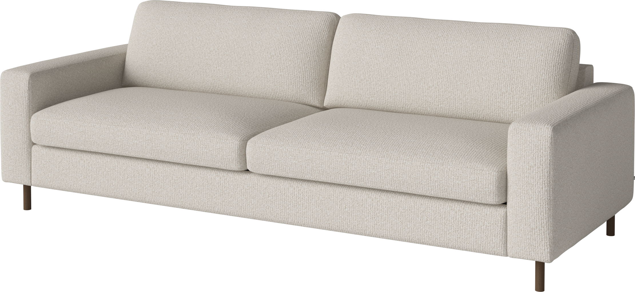 3-Personen-Sofa-Skandinavien-Basis aus dunklem Eichenholz