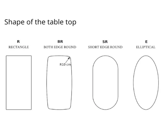 Tisch CRESCENDO aus Quarzkomposit