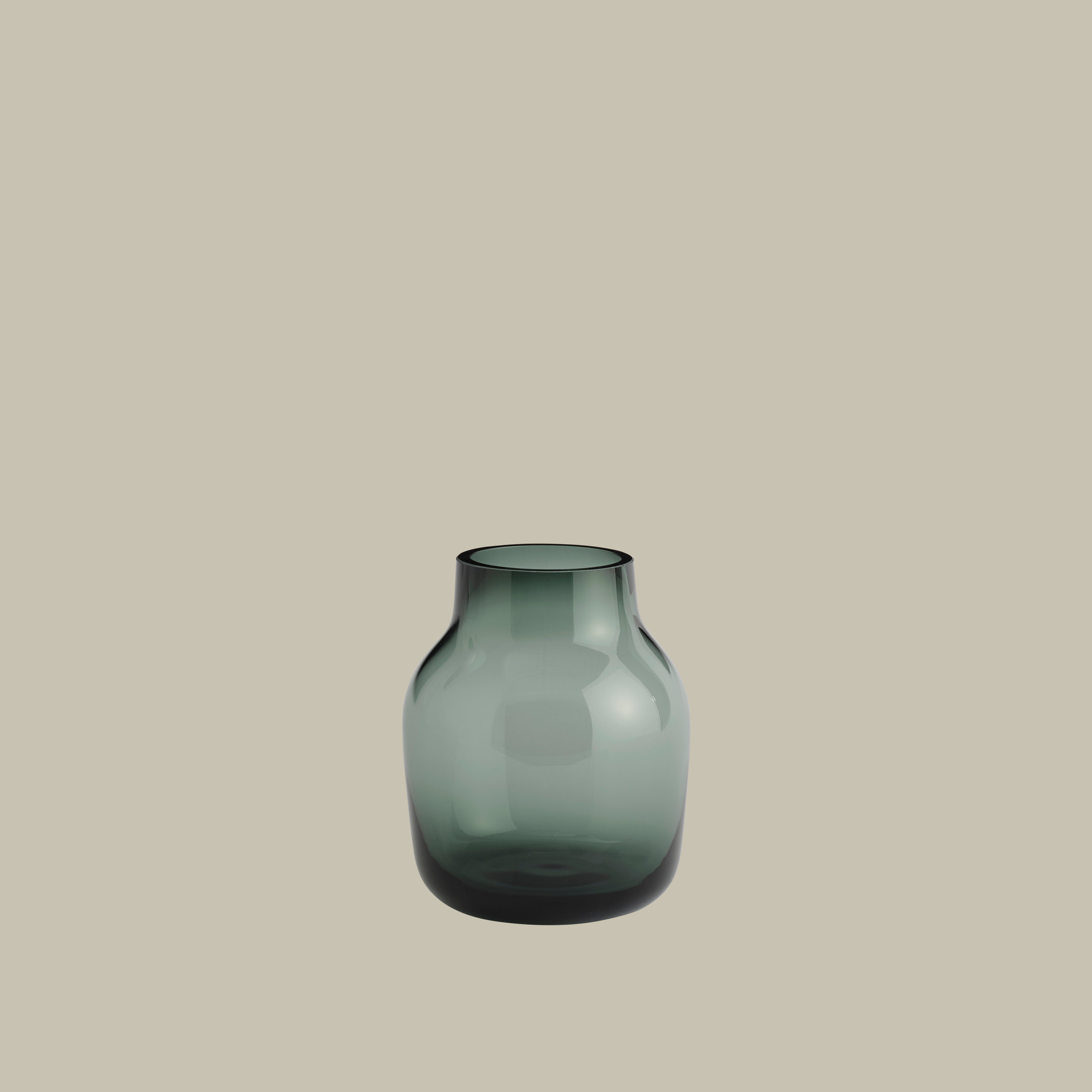 Dark Green SILENT Glass Vase